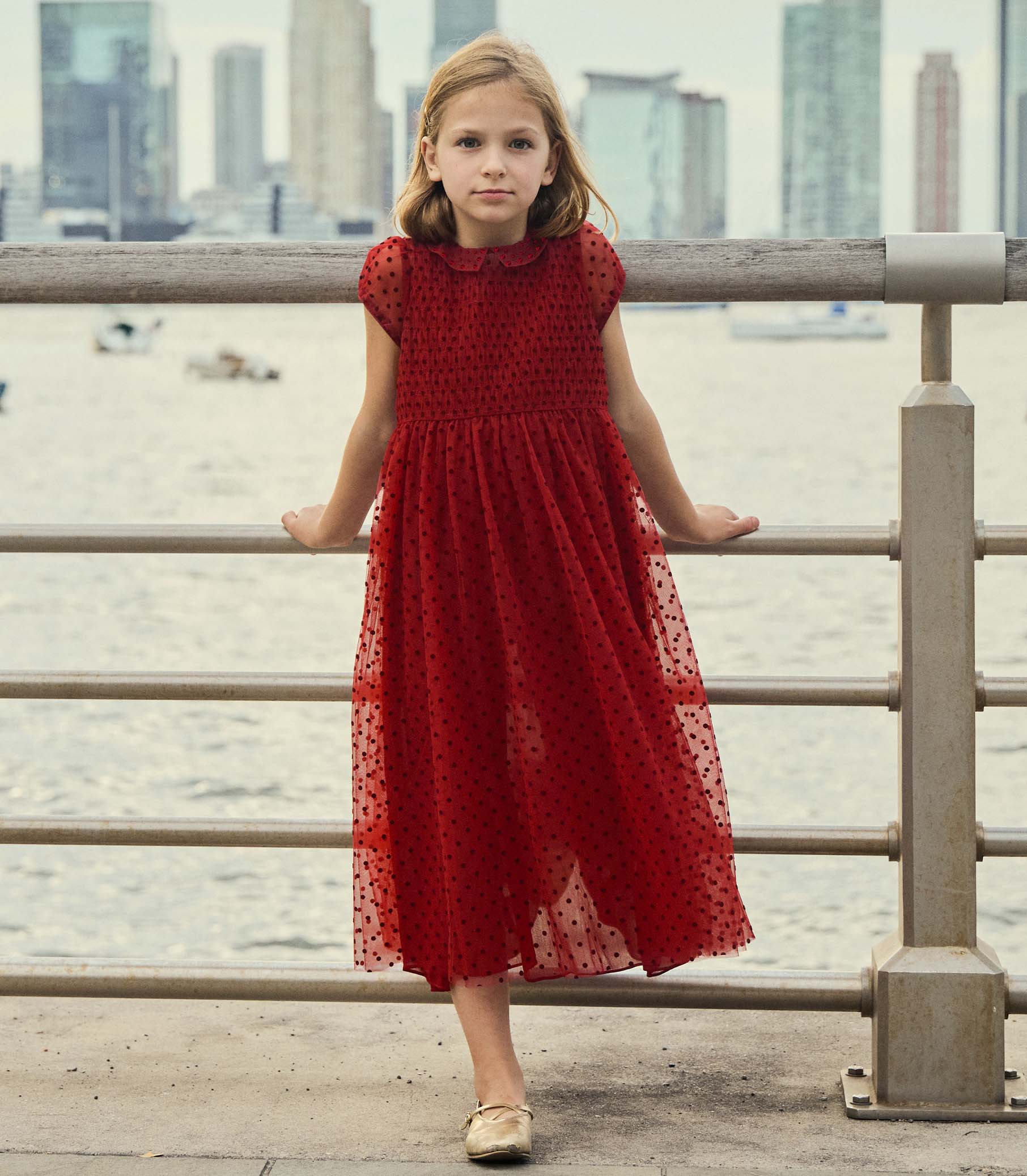 PHANIE DRESS -- ROSSO view 1
