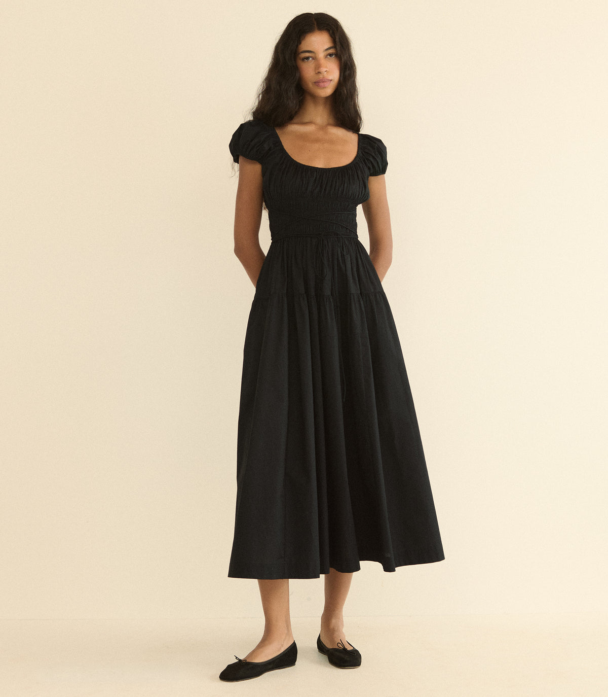 QUINELLE DRESS -- BLACK view 2
