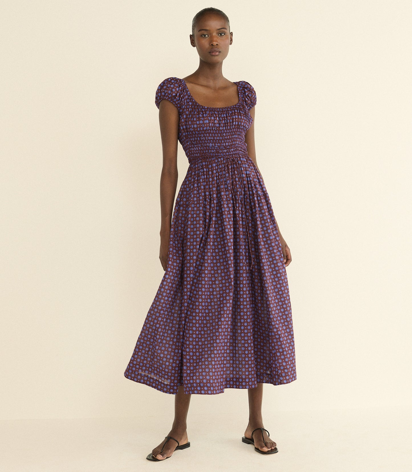 QUINELLE DRESS -- MENORCA FOULARD