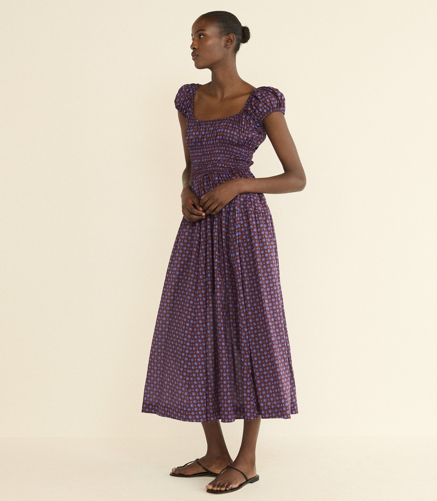 QUINELLE DRESS -- MENORCA FOULARD