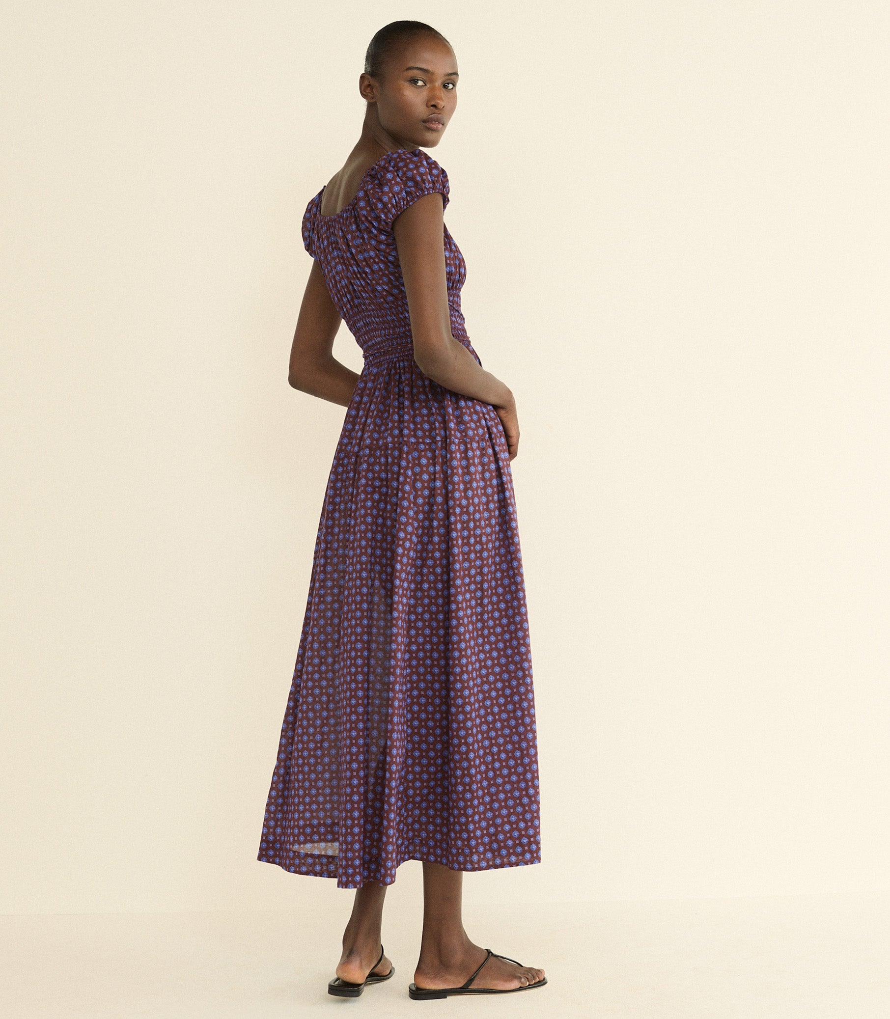 QUINELLE DRESS -- MENORCA FOULARD view 5
