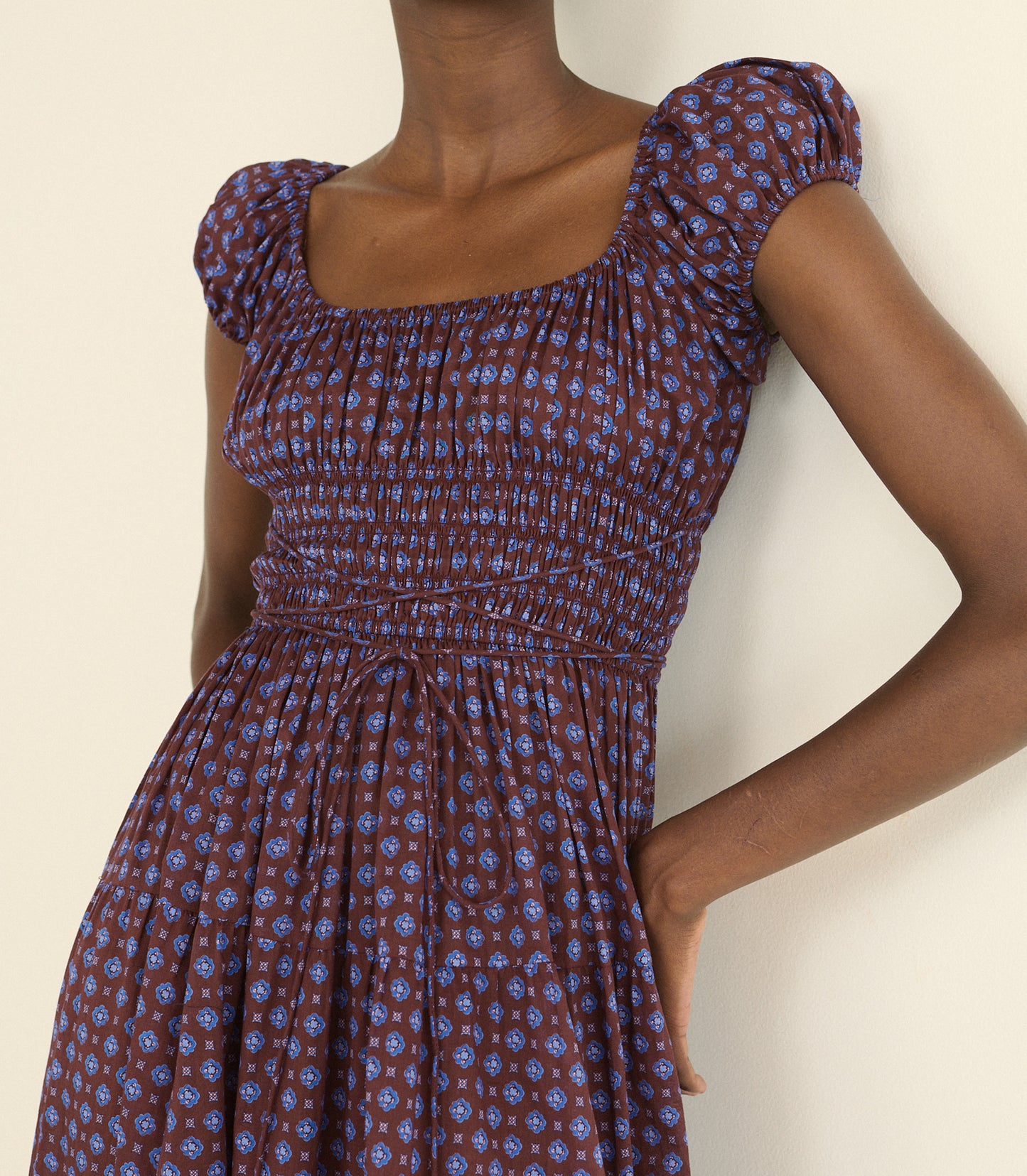 QUINELLE DRESS -- MENORCA FOULARD