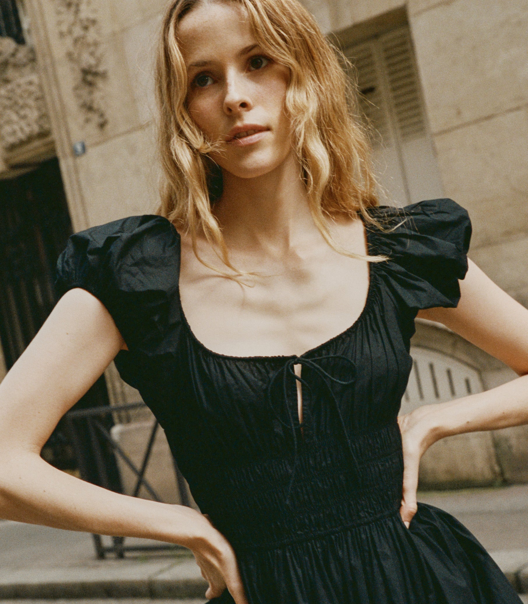 QUINN DRESS -- BLACK view 2
