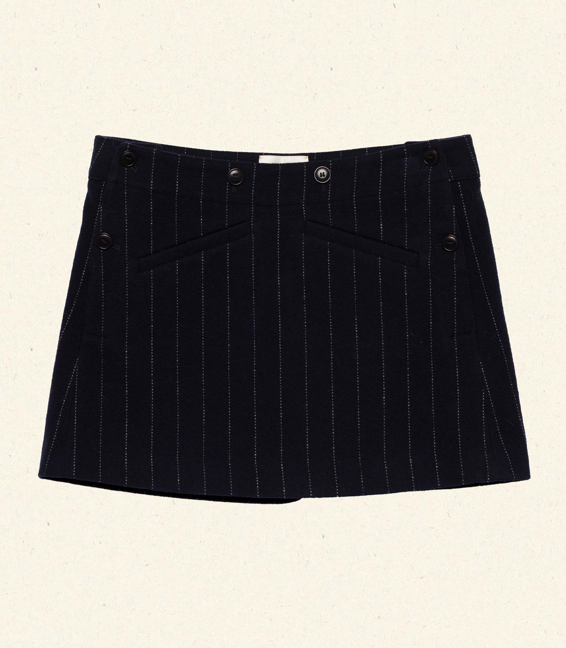 RAINA SKIRT -- MARIANNE PINSTRIPE view 5
