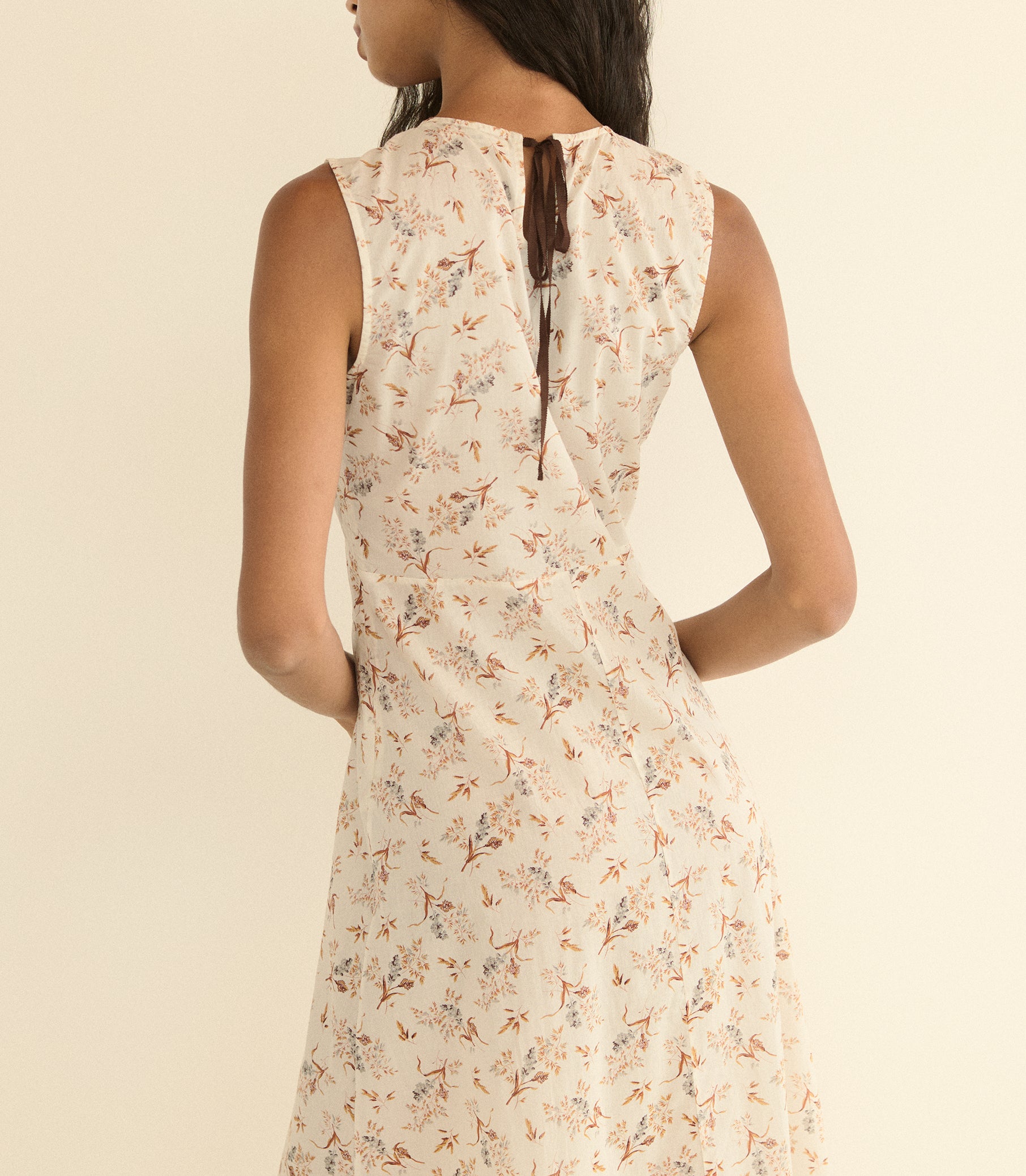 RIONA DRESS -- CRÈME WINDSWEPT MEADOW view 4
