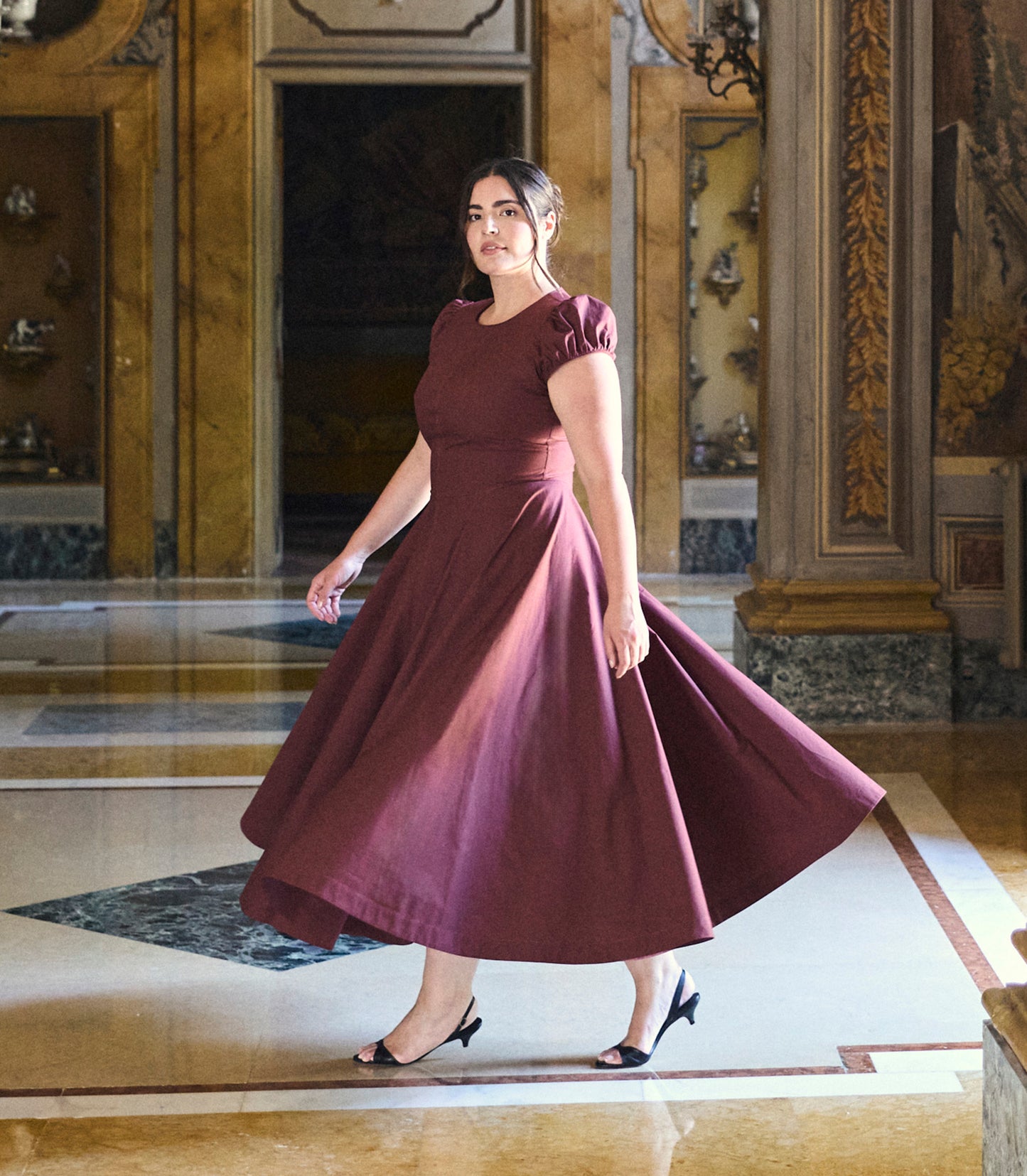 RIVELLE DRESS -- DAHLIA