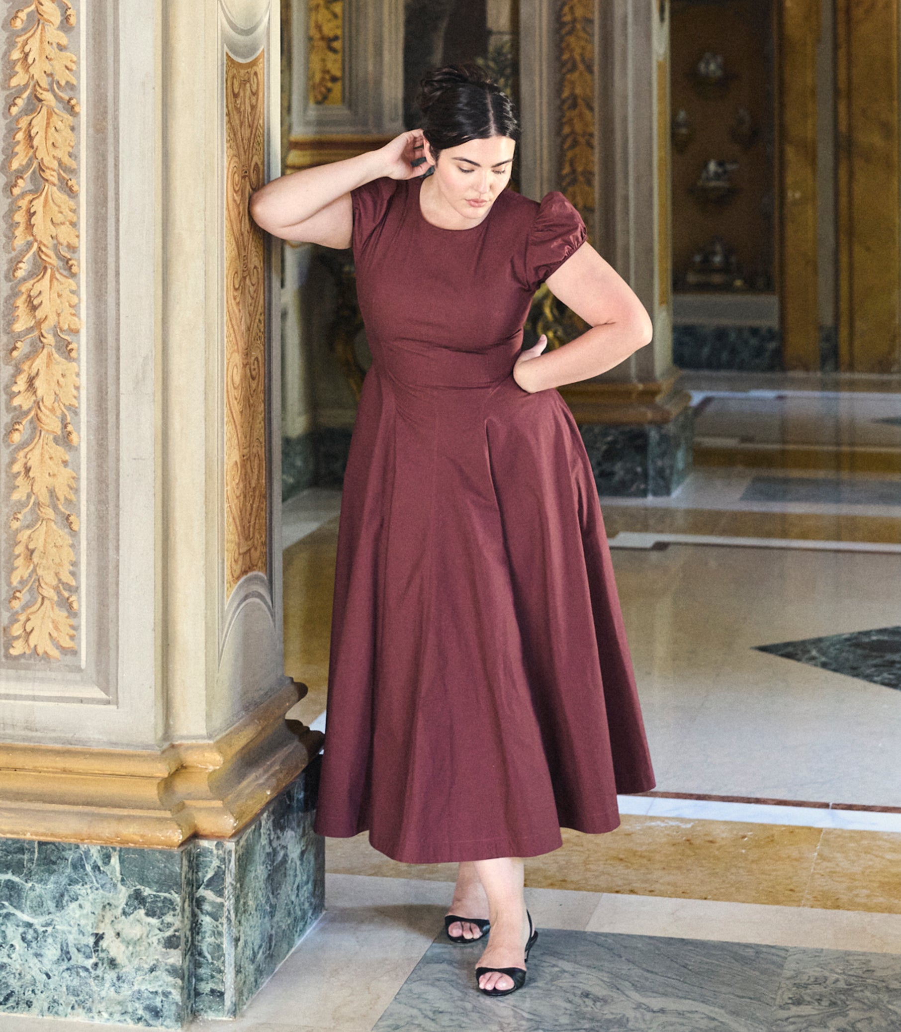 RIVELLE DRESS -- DAHLIA view 3
