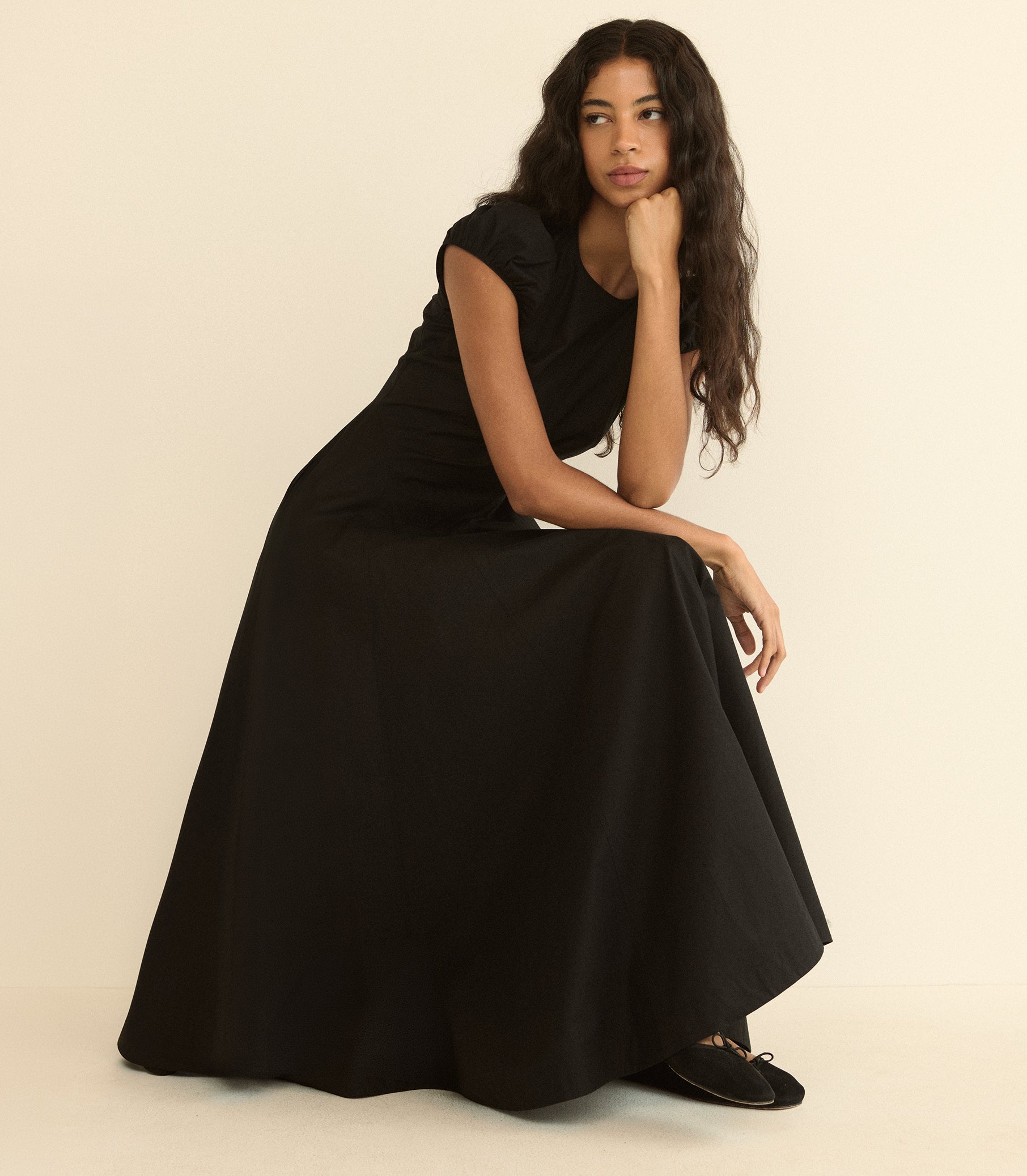 RIVELLE DRESS -- BLACK view 6
