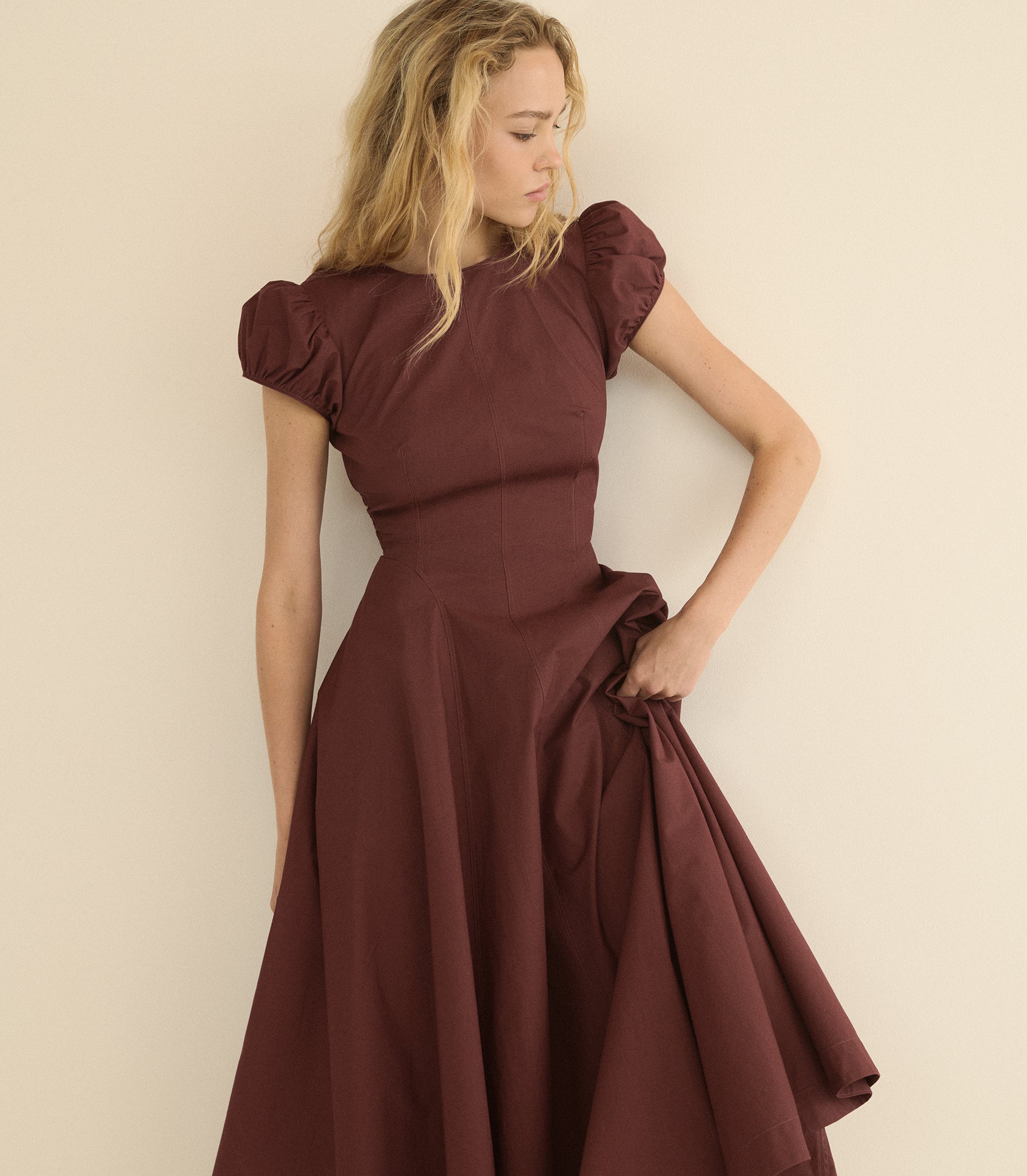RIVELLE DRESS -- DAHLIA view 6
