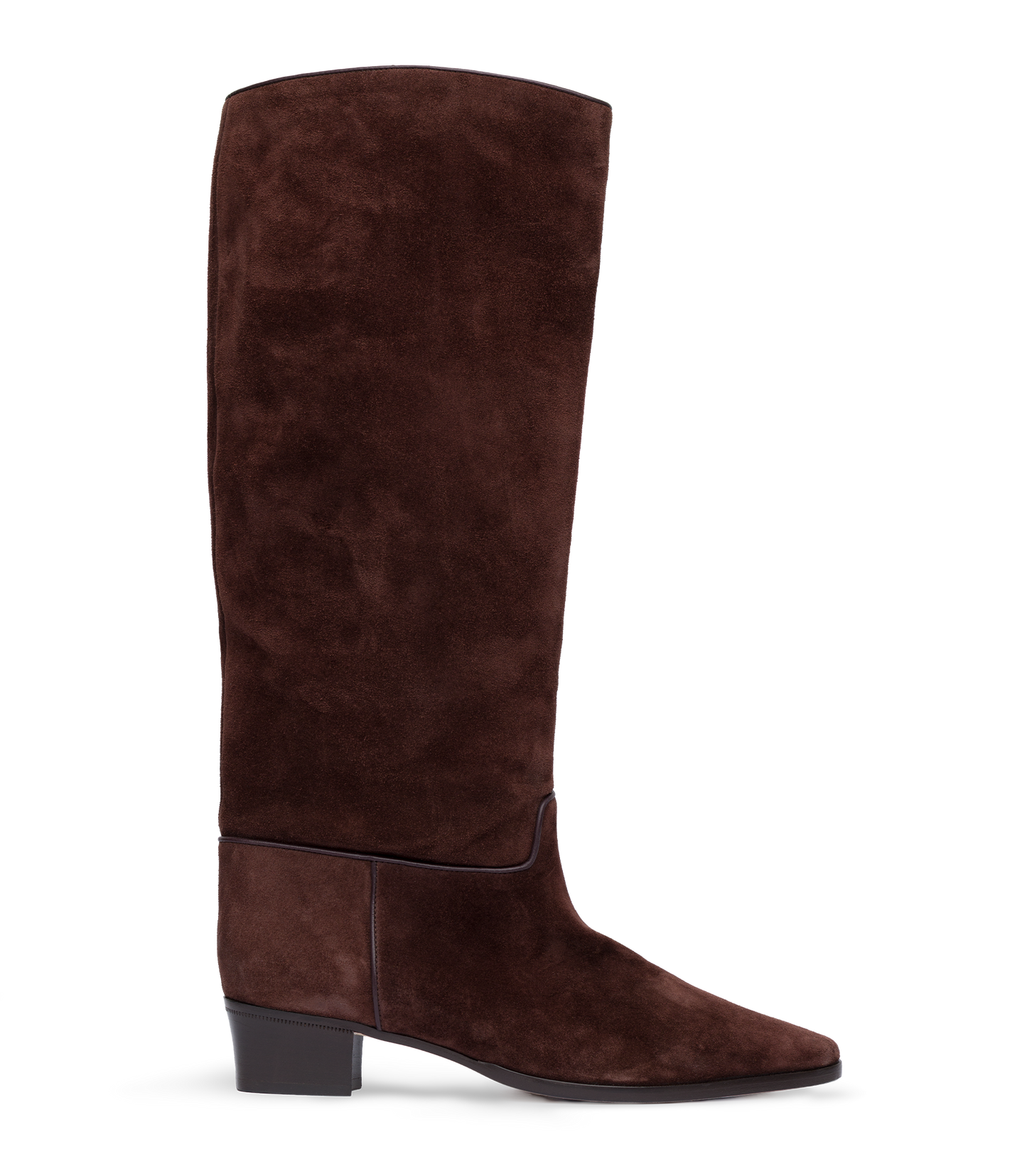 RIVIERA BOOT -- EQUESTRIAN BROWN SUEDE