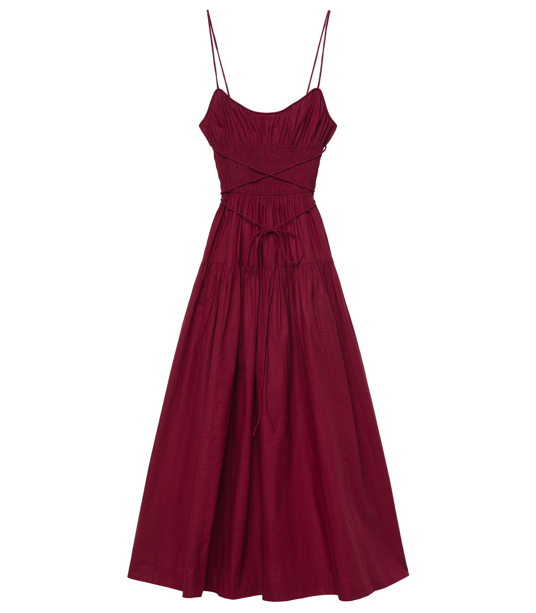 SAFIA DRESS -- DEEP RUBY view 7
