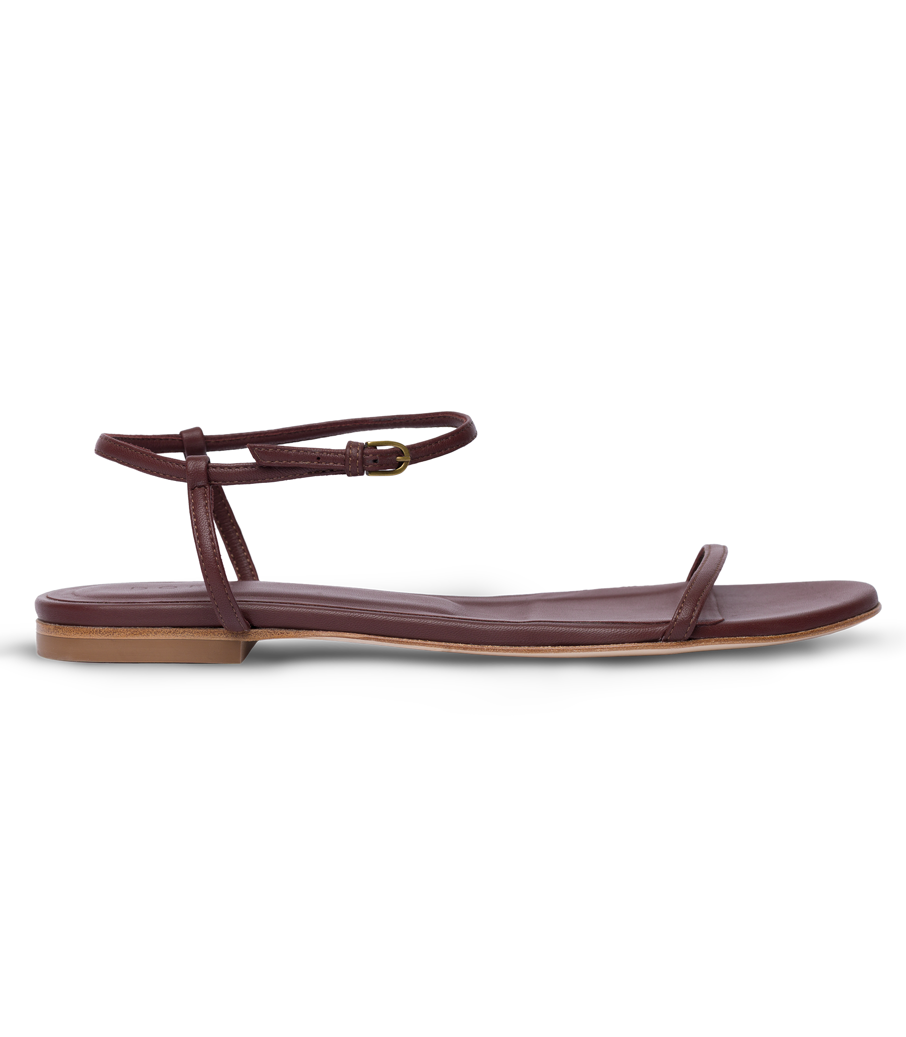 SARTENE SANDAL -- DARK CHOCOLATE NAPPA view 4
