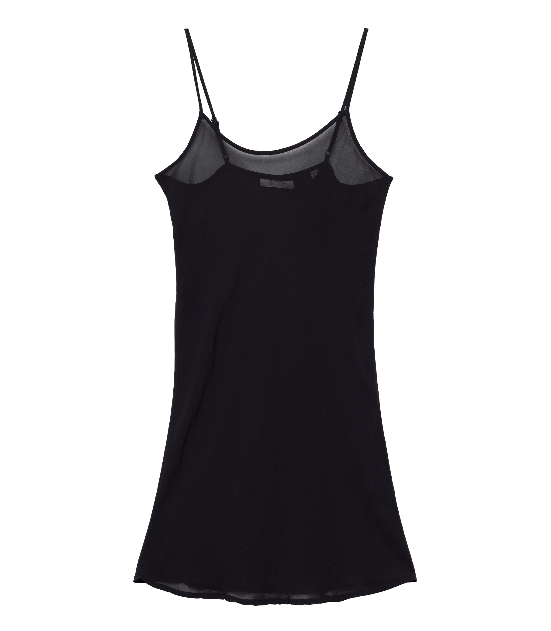 SHORT SCOOP NECK SLIP -- BLACK view 4
