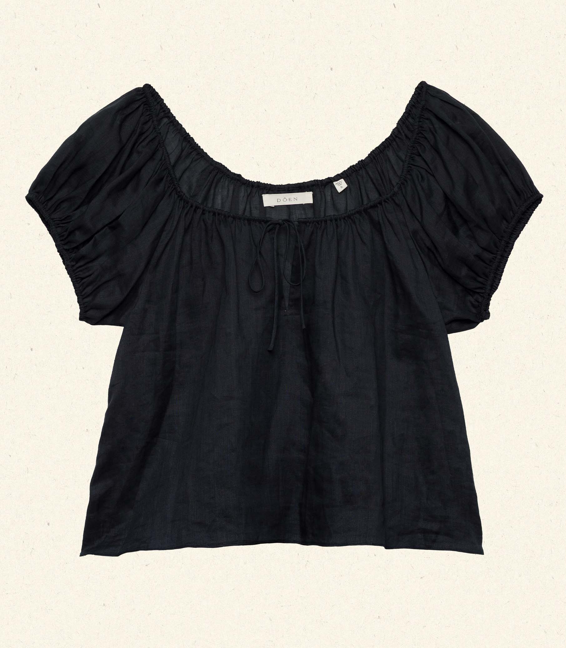 SOLINA TOP -- BLACK view 6

