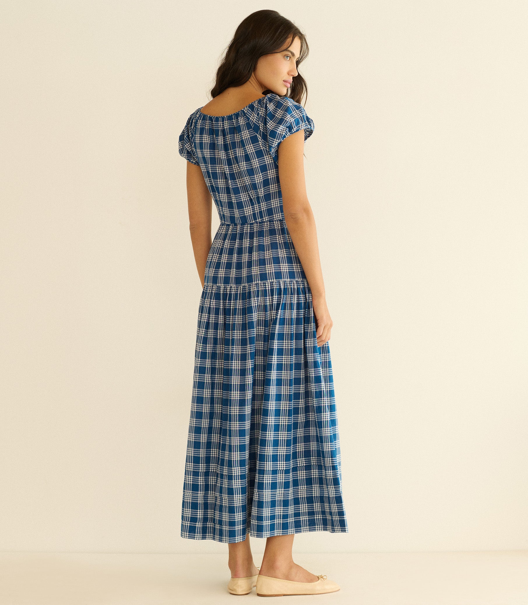 VALENNE DRESS -- DORSET PLAID view 6
