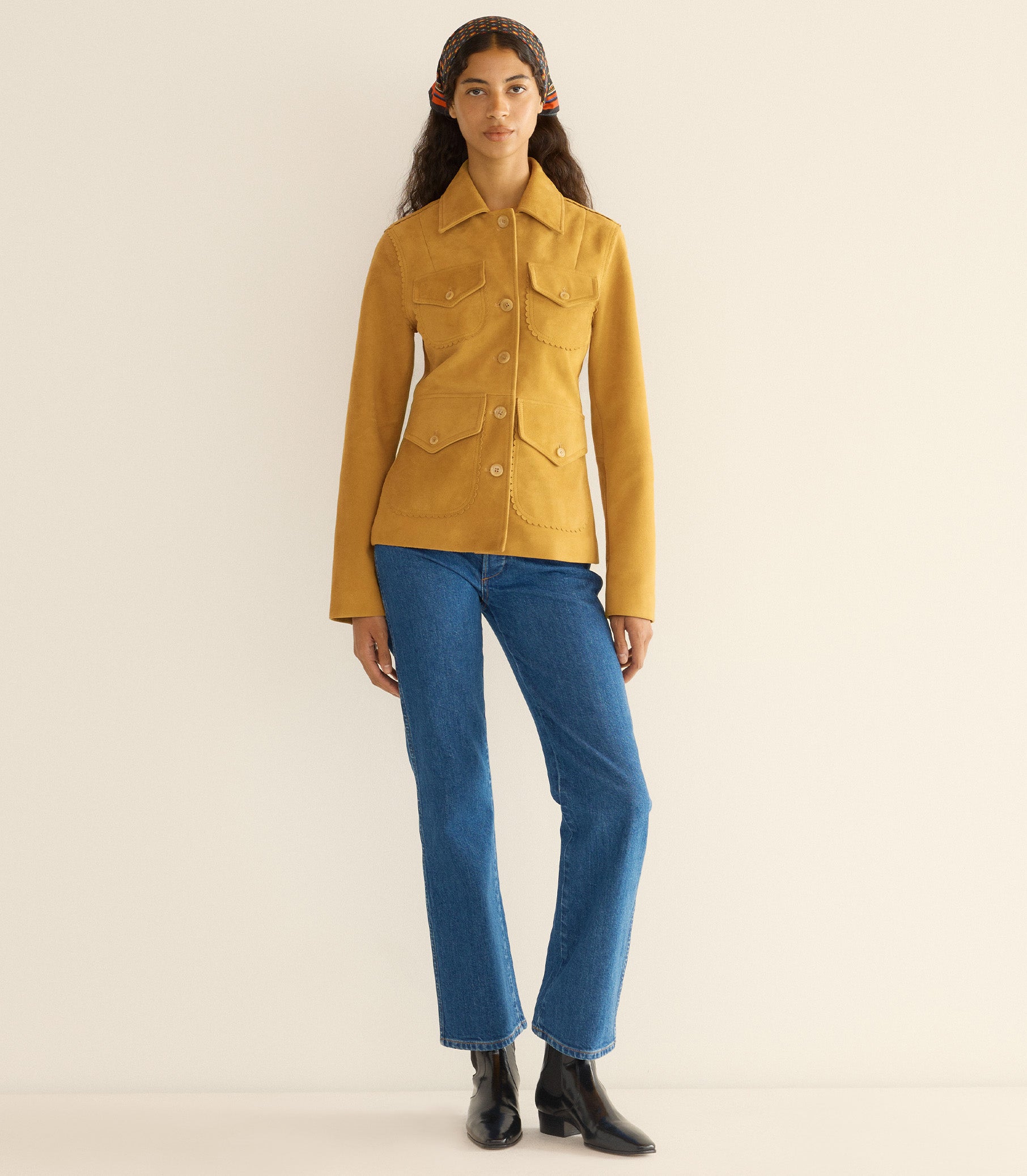 VARTAN JACKET -- WILD CHICORY view 2
