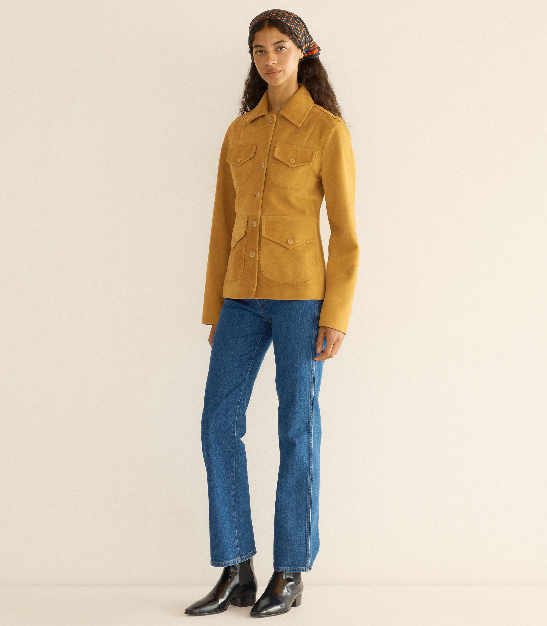 VARTAN JACKET -- WILD CHICORY view 4
