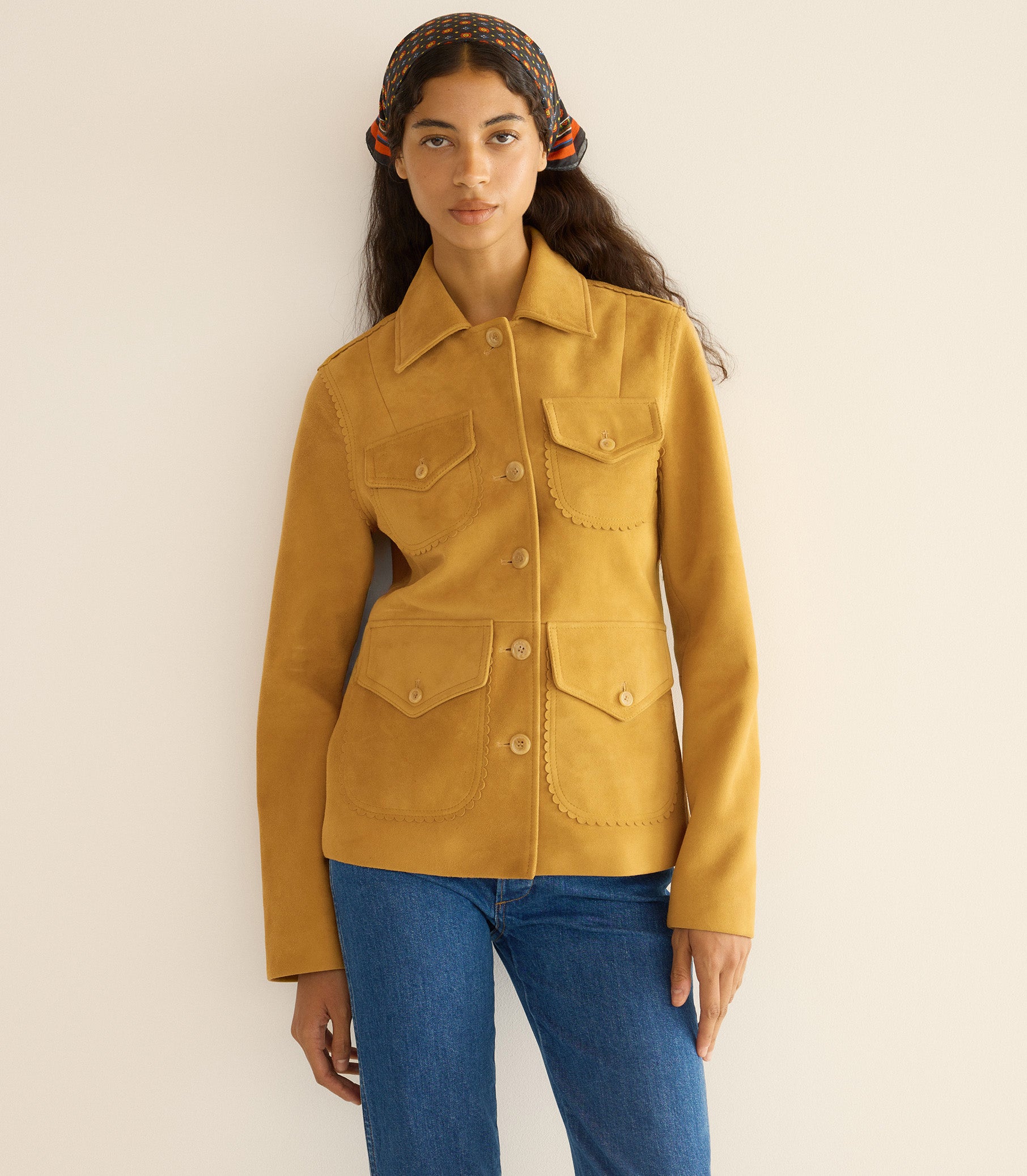 VARTAN JACKET -- WILD CHICORY view 1
