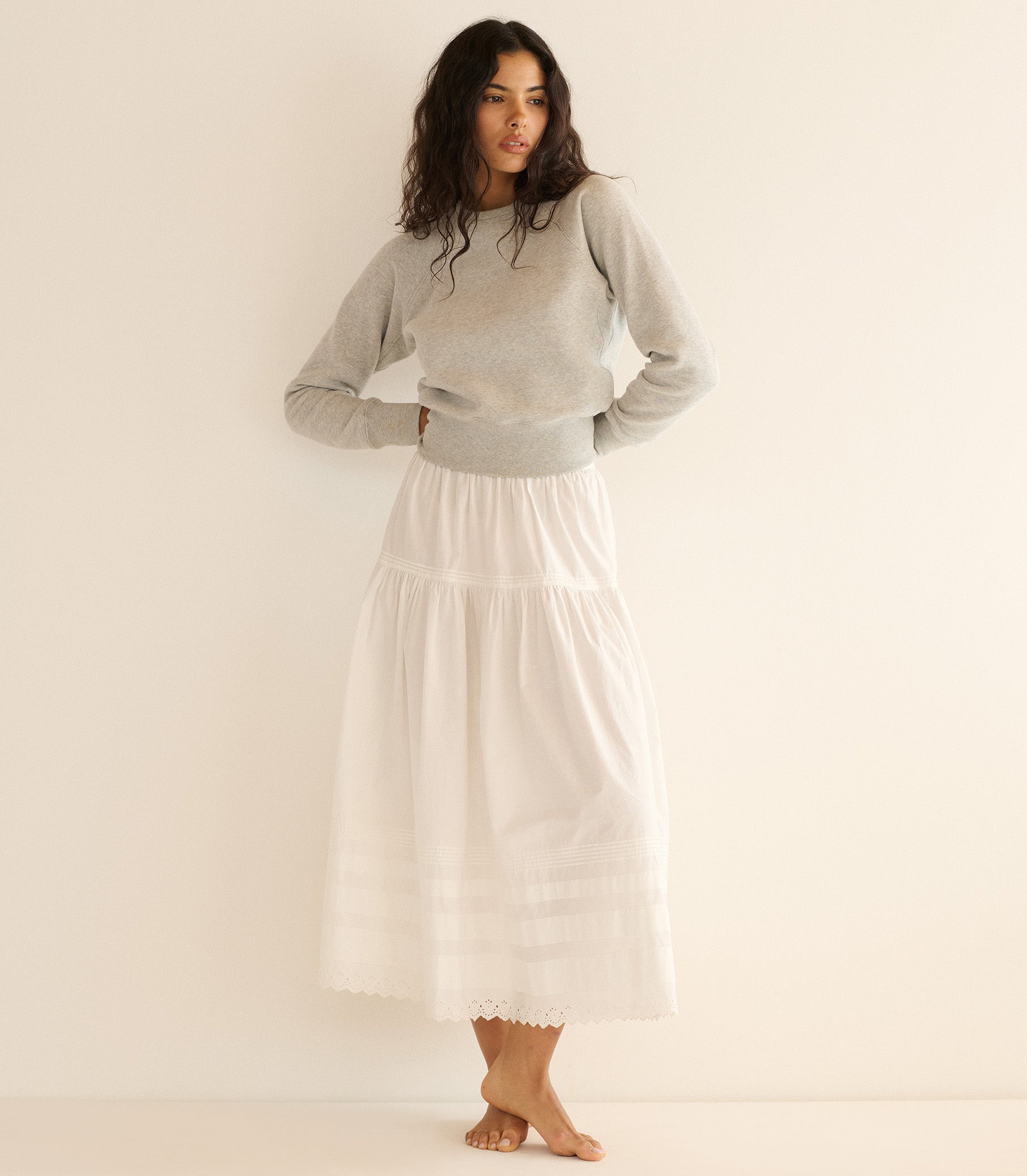 SEBASTIANE SKIRT -- POWDER view 4
