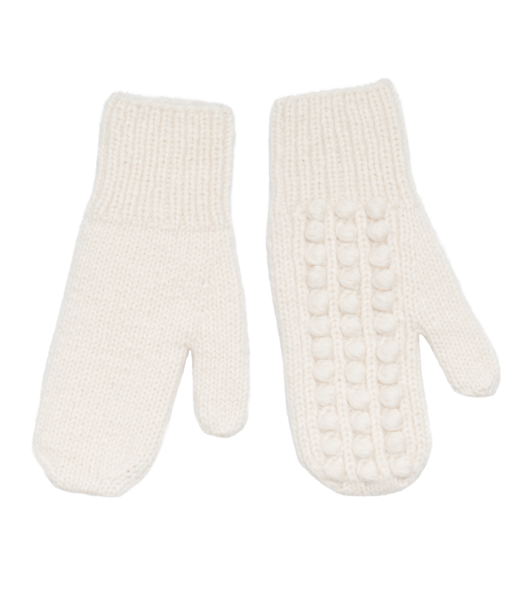VERBIER MITTENS -- IVORY view 8
