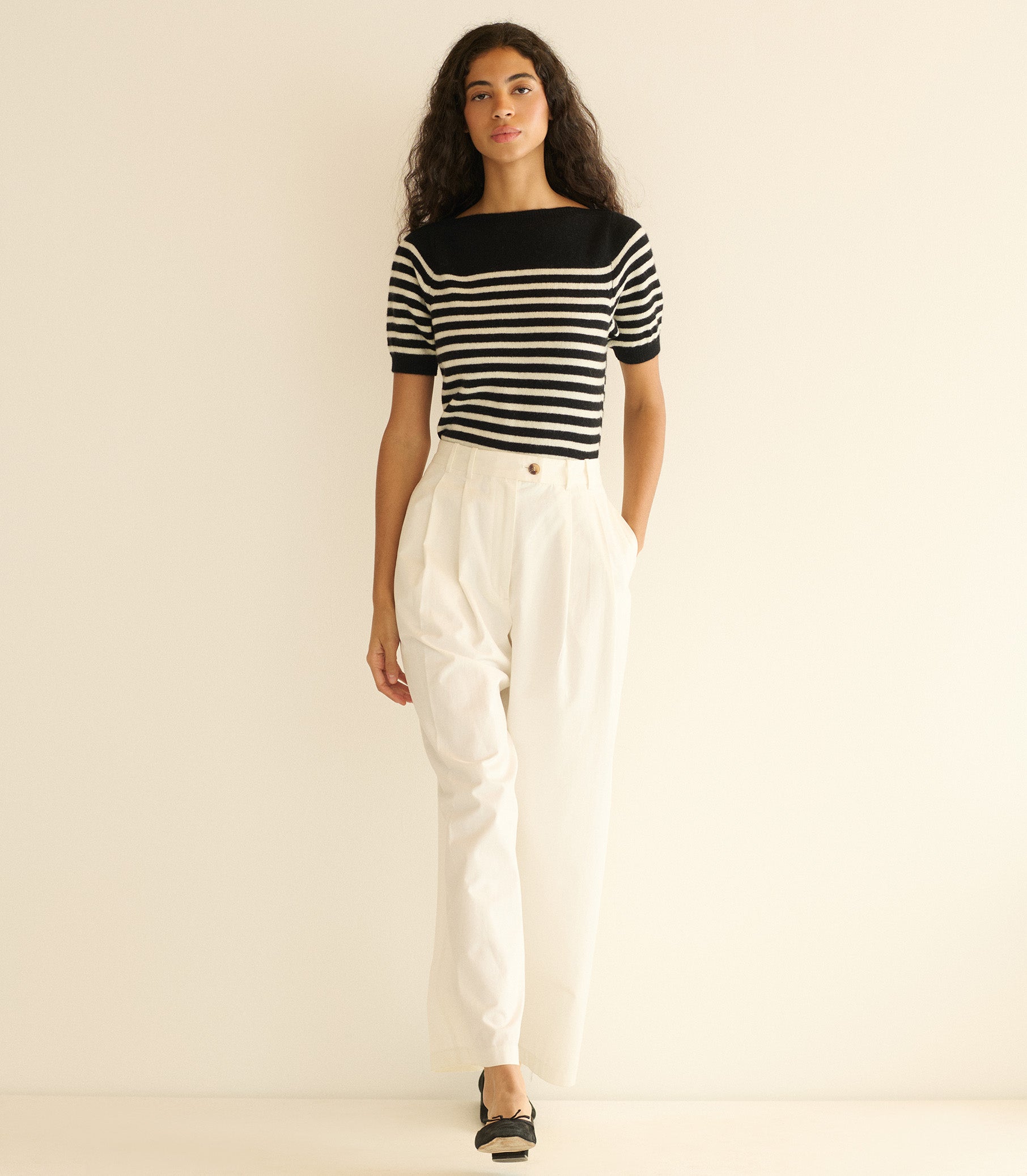 VIDETTE SWEATER -- MARCEAU STRIPE view 3
