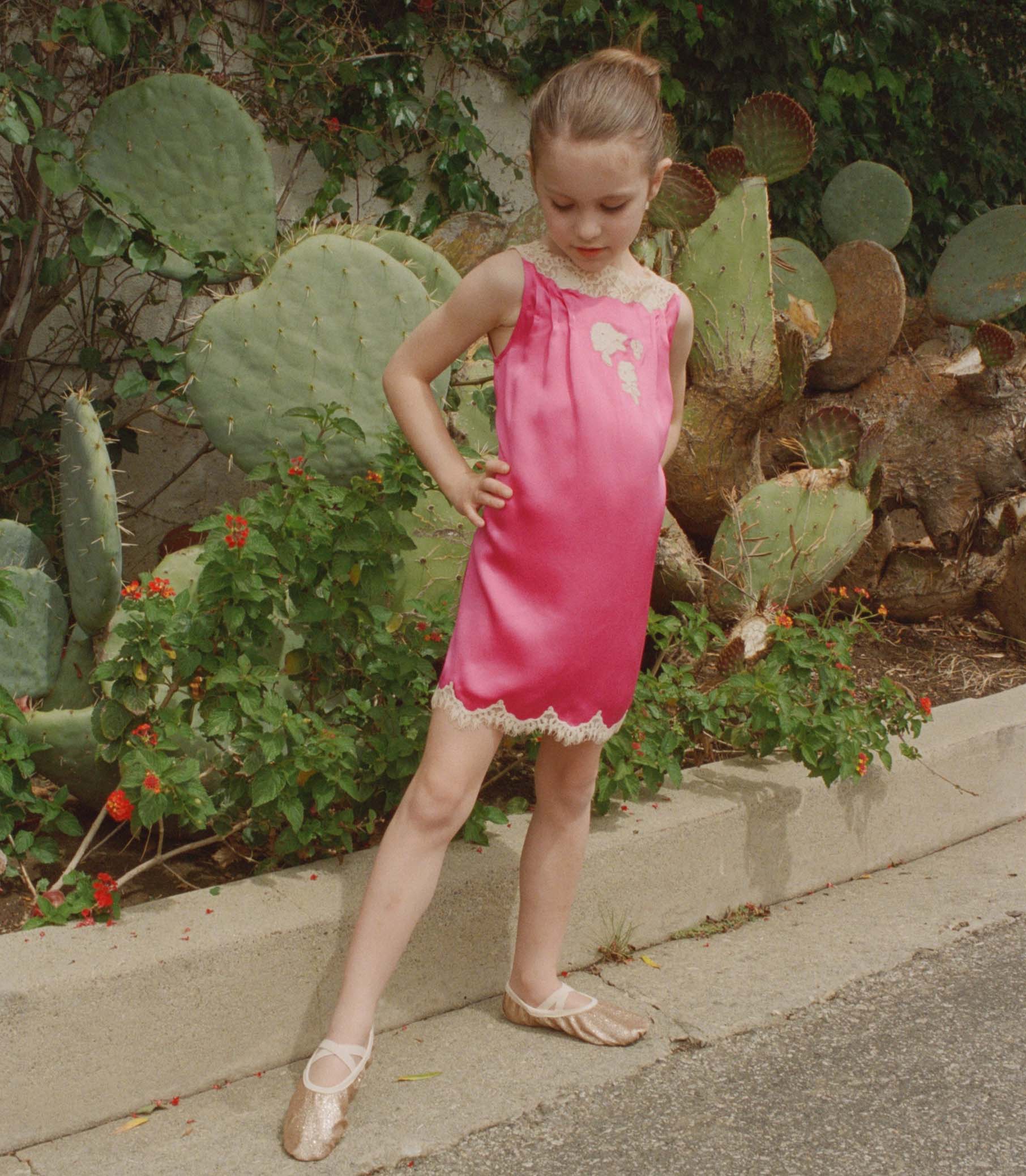 VIVETTE DRESS -- MAGENTA view 4
