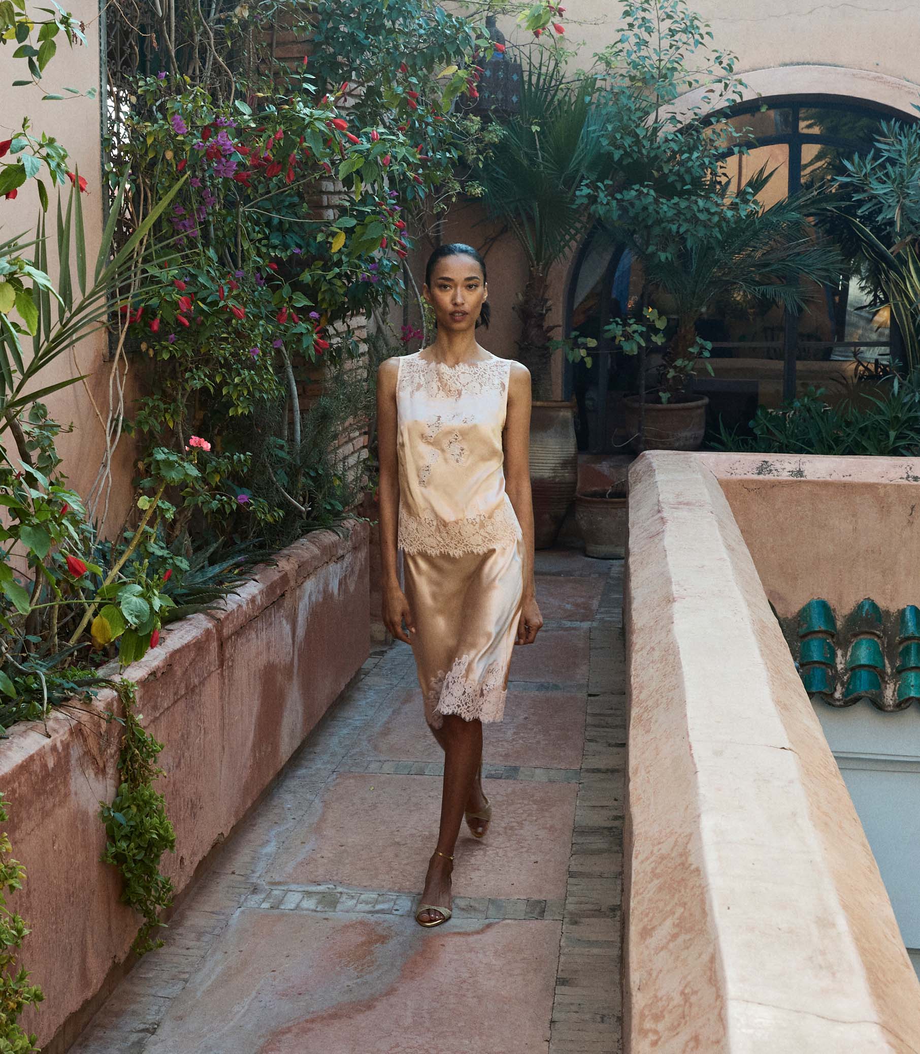 VIVIANE TOP -- PEACH SORBET view 3
