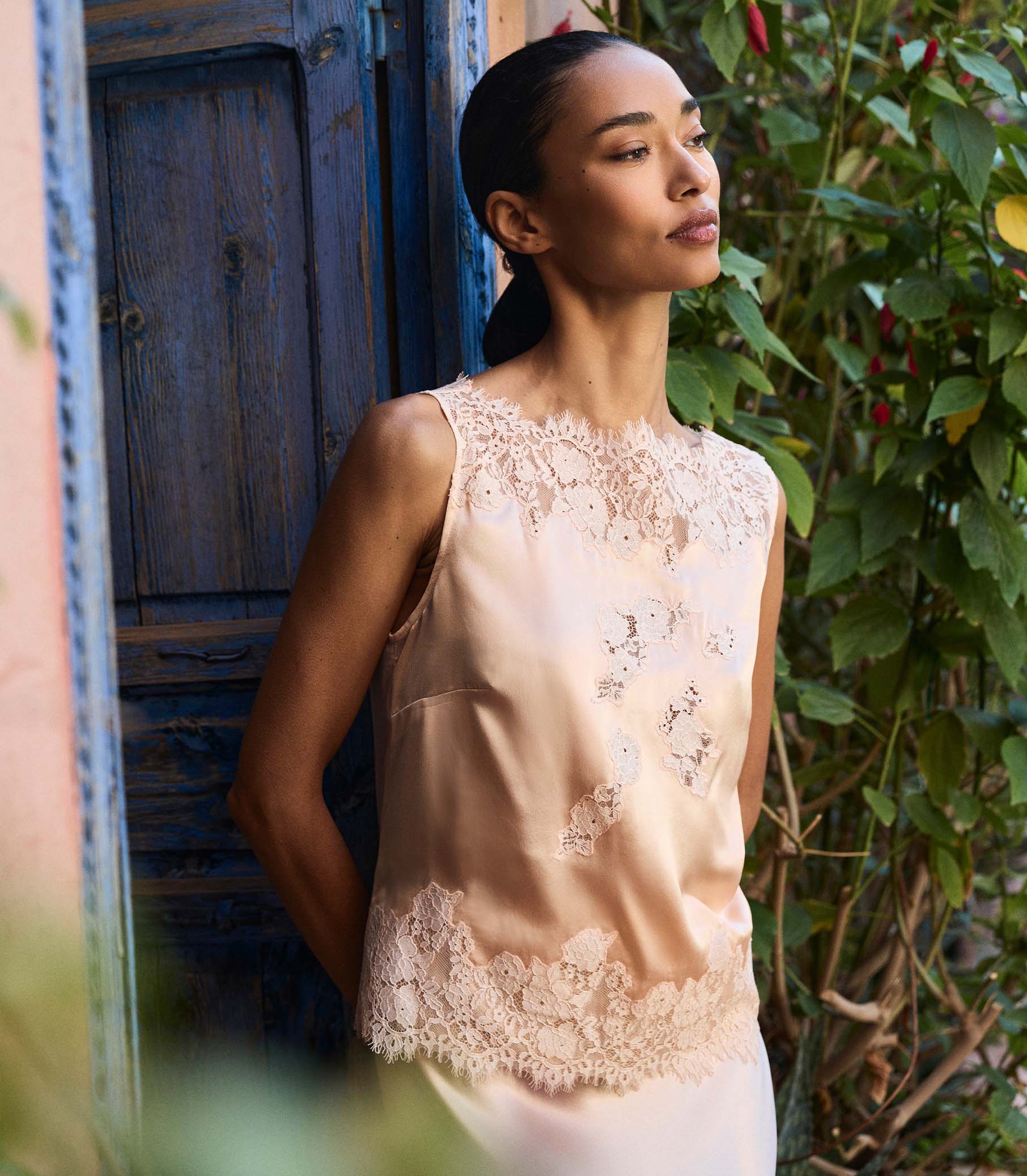 VIVIANE TOP -- PEACH SORBET view 2
