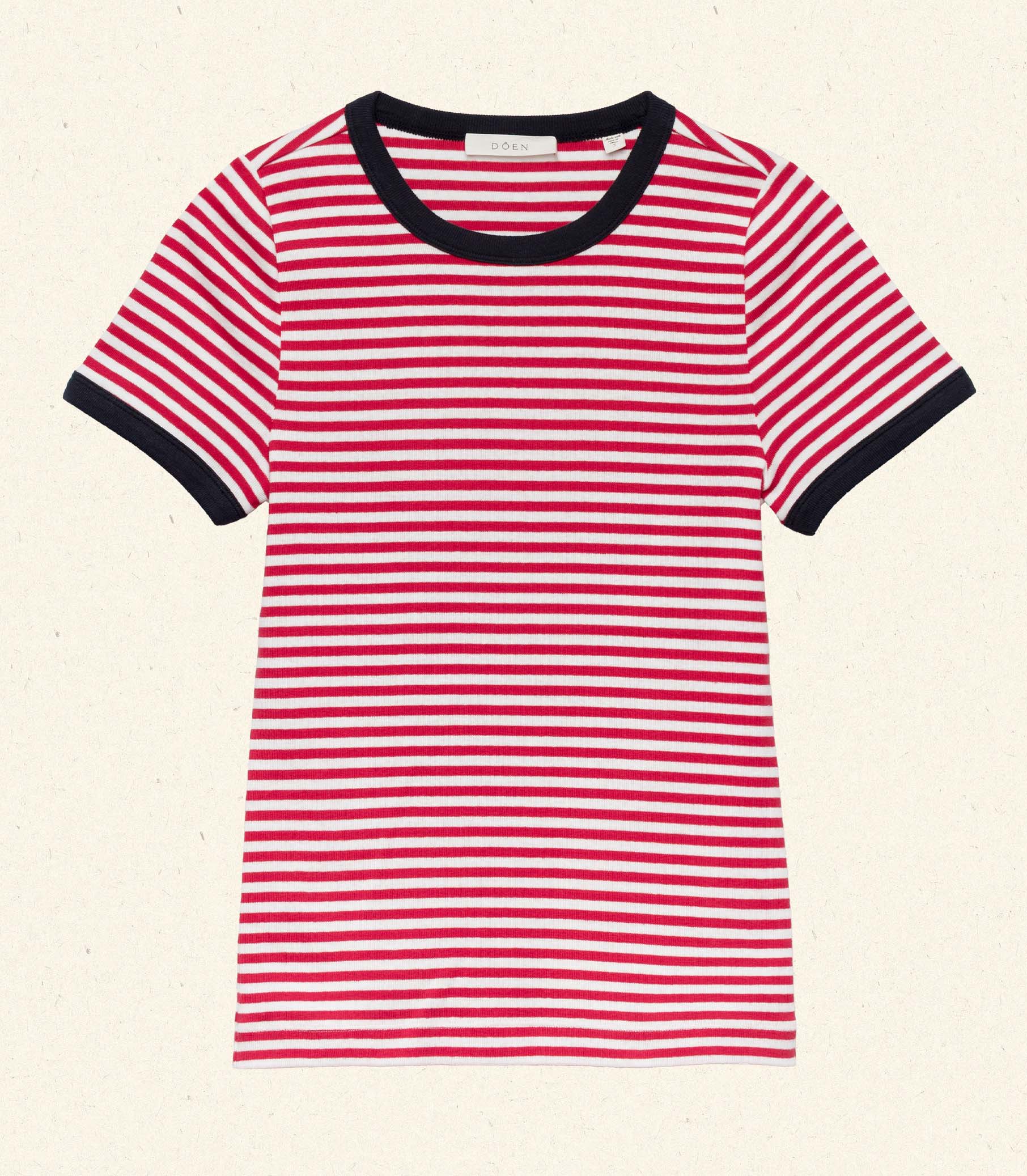 HMD -- VIVI TEE -- ROUGE NANTUCKET STRIPE view 4
