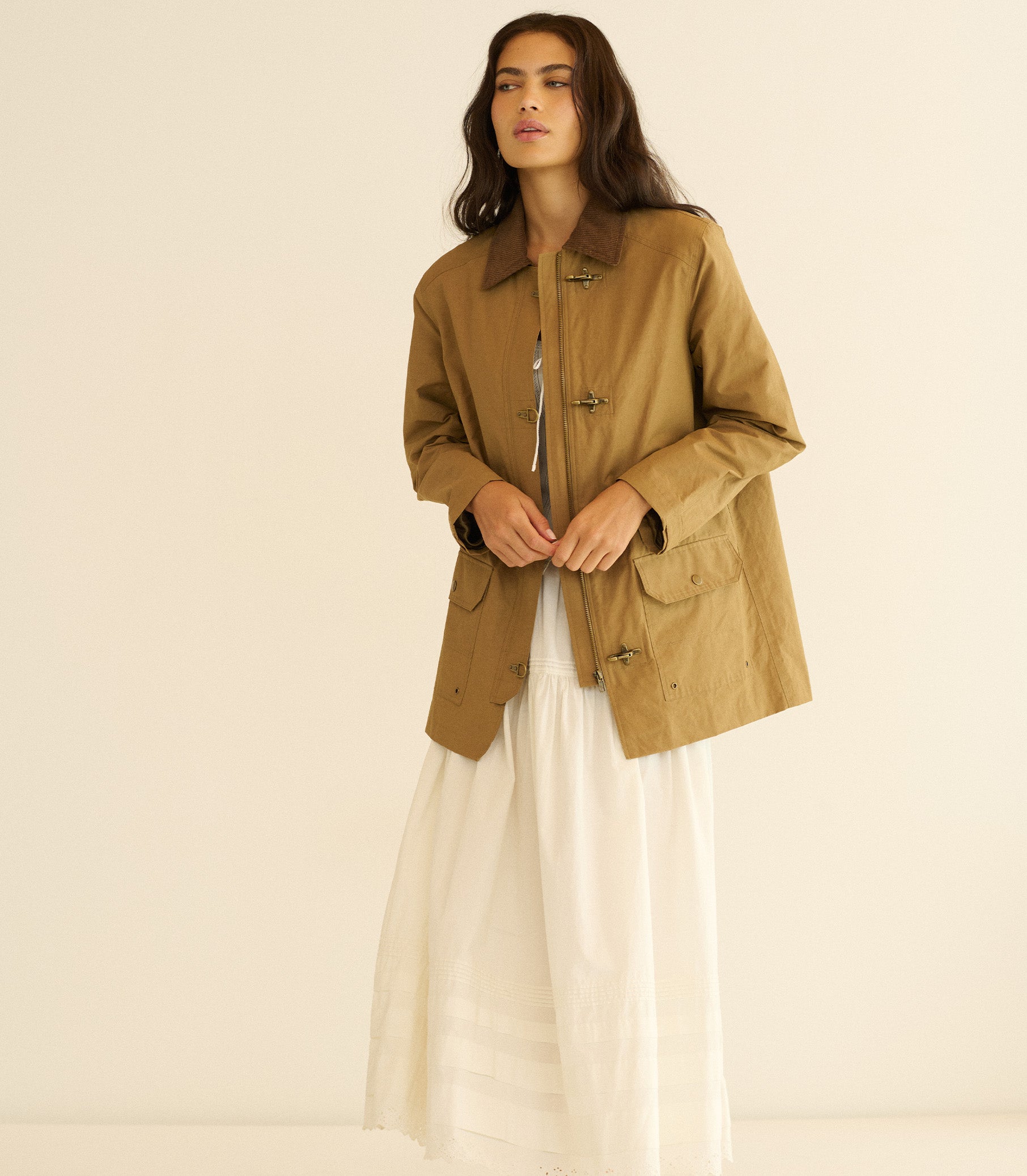 WAVERLEY RAINCOAT -- COYOTE view 2

