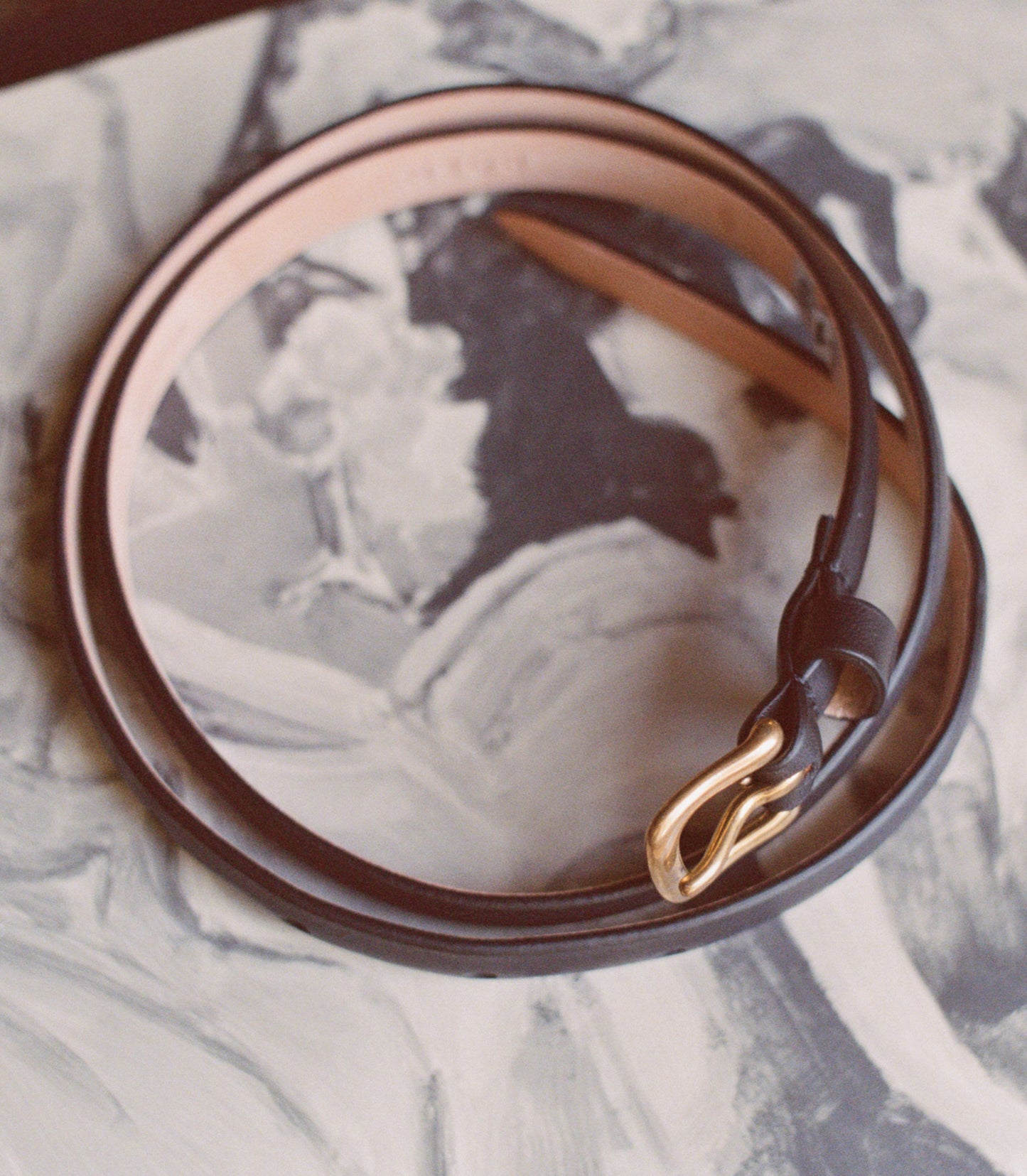 ZAZA BELT -- BLACK LEATHER
