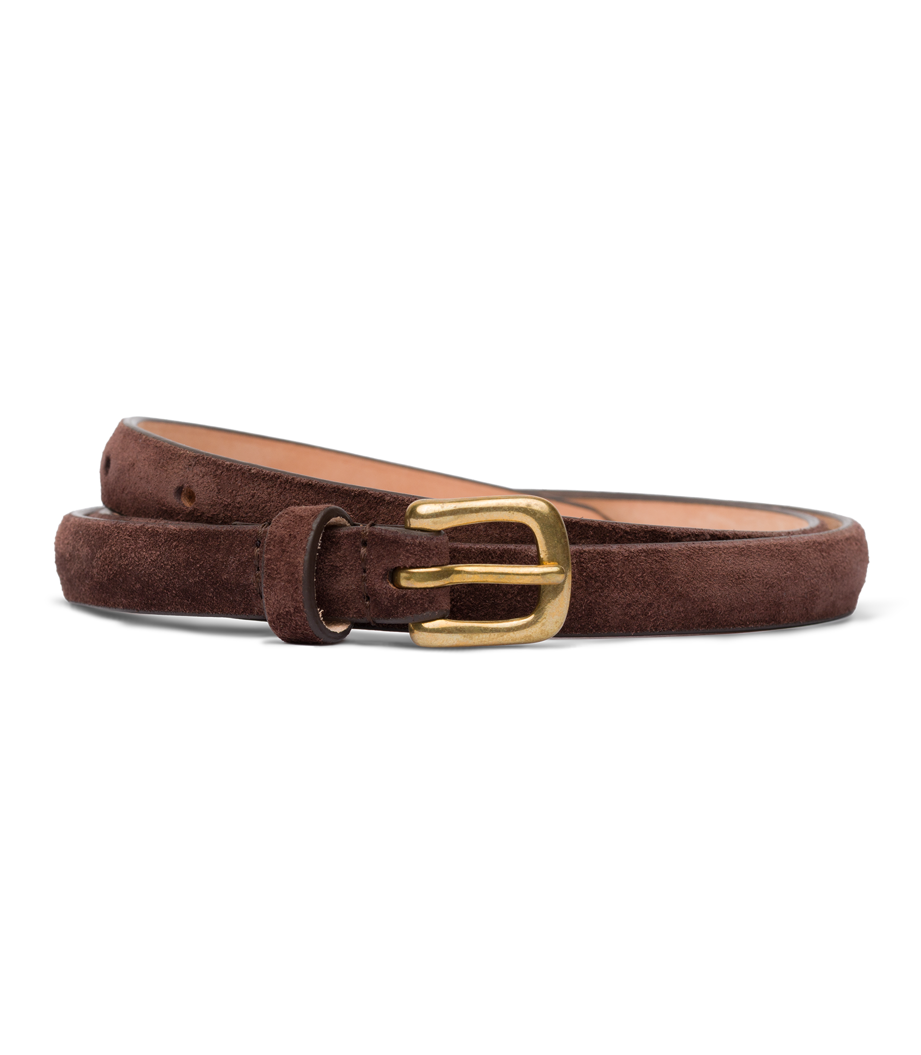 ZAZA BELT -- EQUESTRIAN BROWN SUEDE view 4
