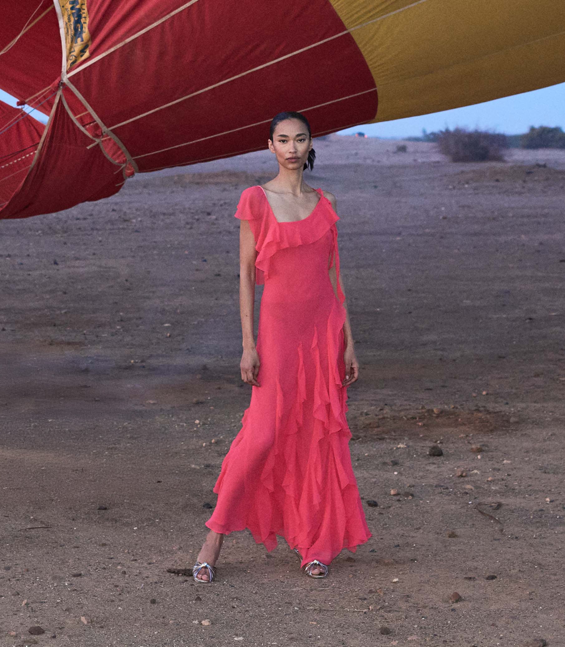 ZELIA DRESS -- BOUGAINVILLEA view 5
