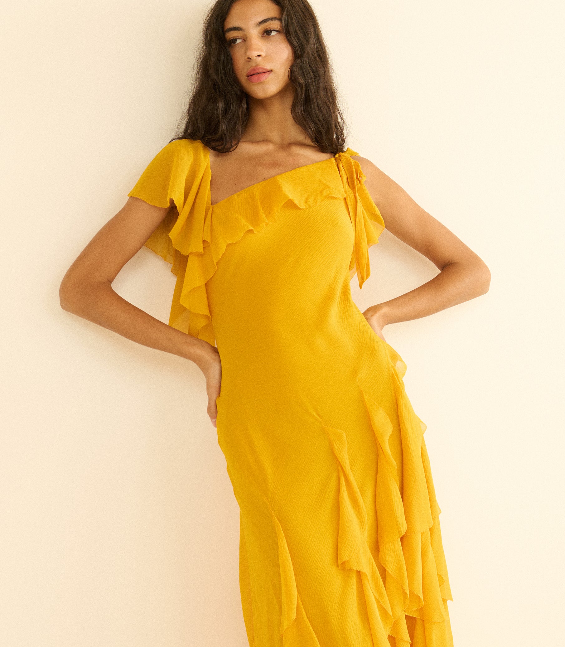 ZELIA DRESS -- SUNFLOWER view 2
