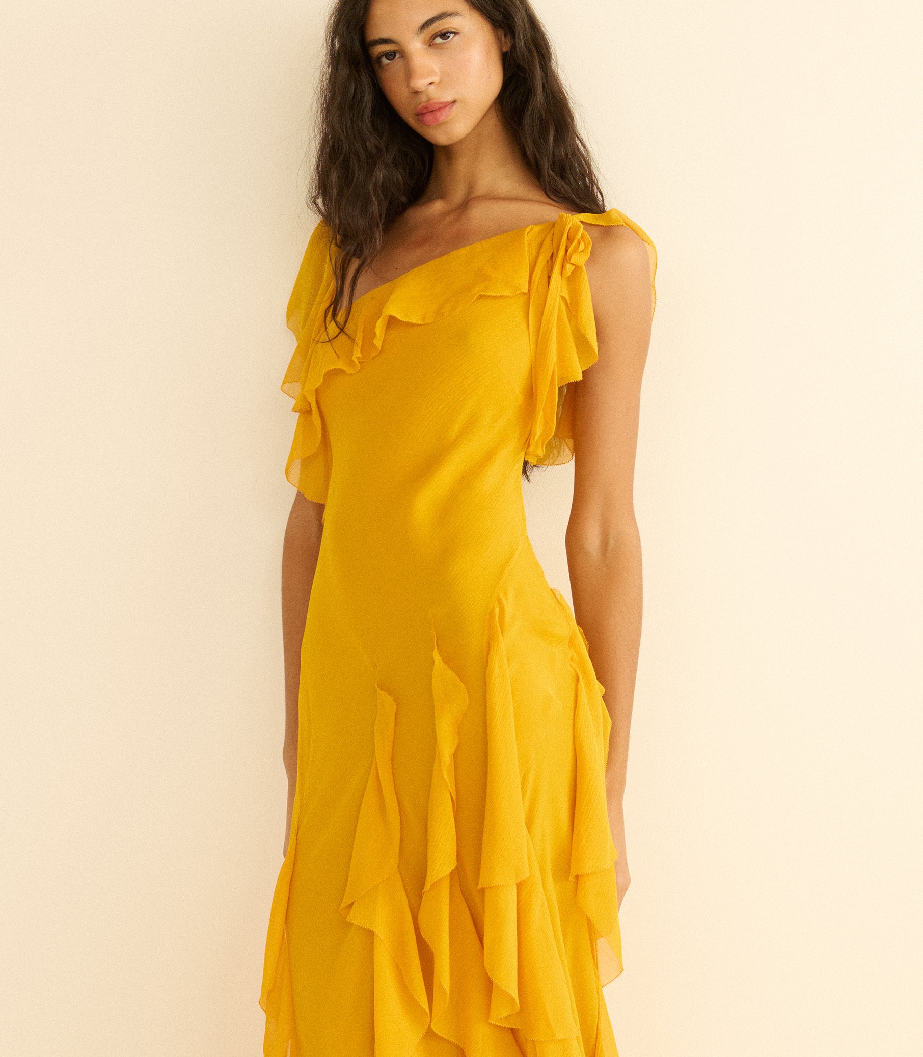 ZELIA DRESS -- SUNFLOWER view 6

