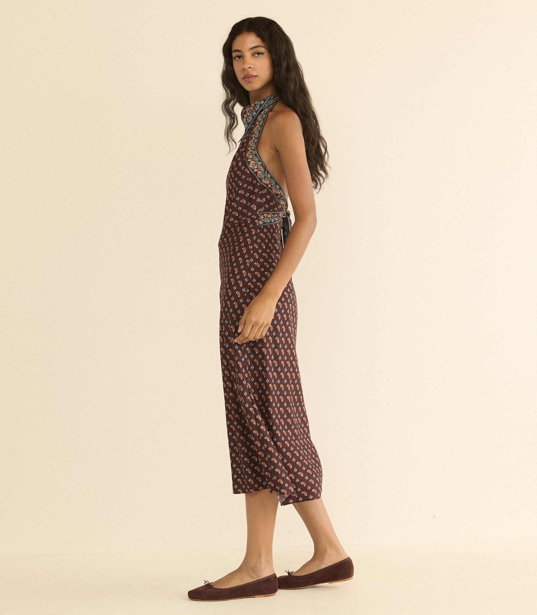 ZILDA DRESS -- DEAUVILLE PAISLEY view 3
