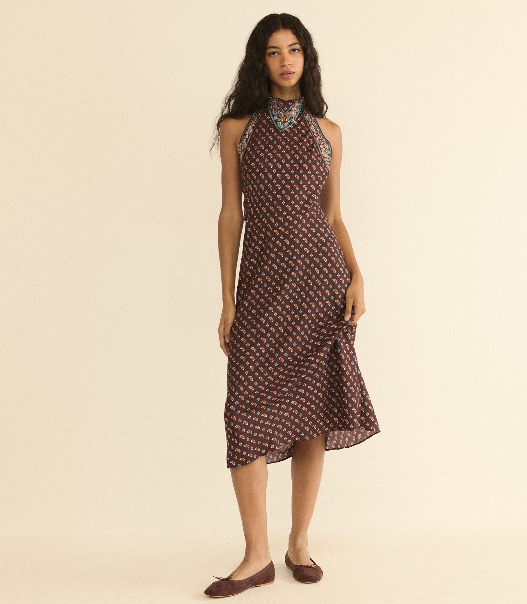 ZILDA DRESS -- DEAUVILLE PAISLEY view 2
