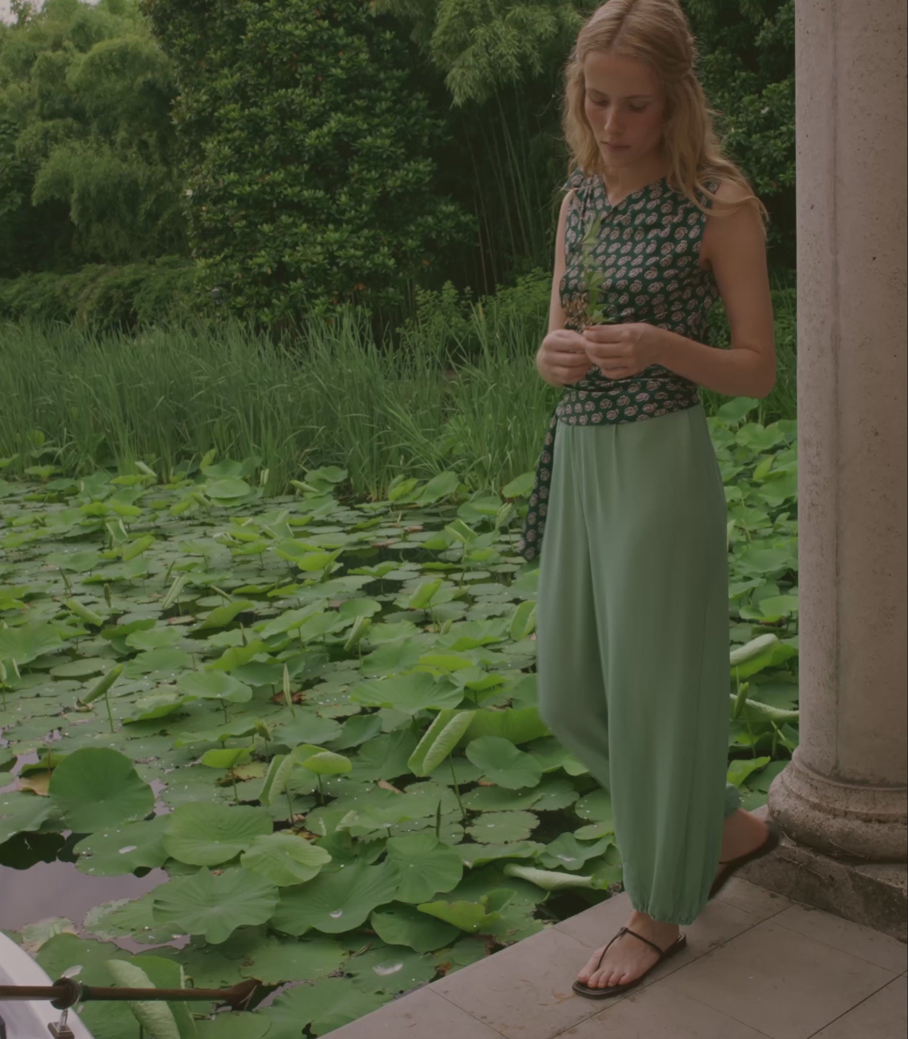 YARIA PANT -- MALACHITE view 6
