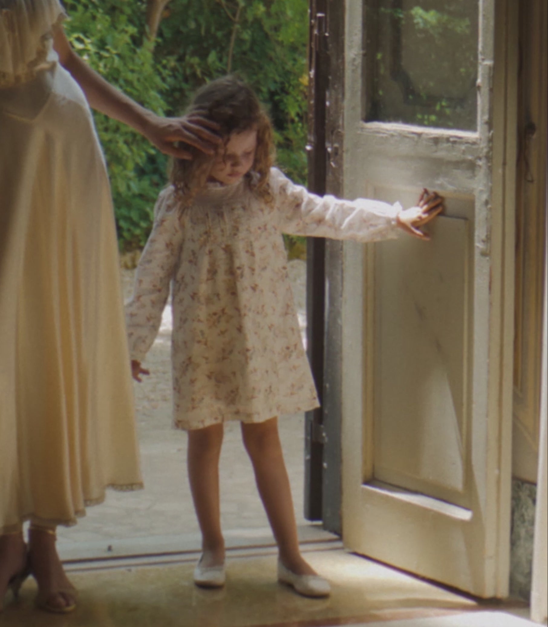 LILIA DRESS -- CRÈME WINDSWEPT MEADOW view 8
