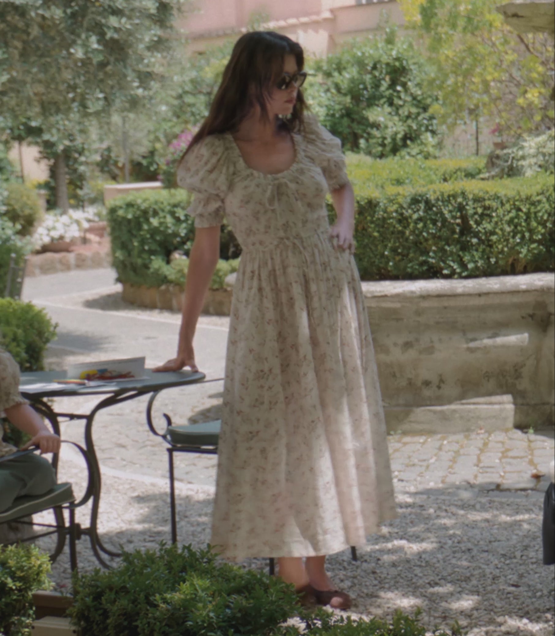 ISCHIA DRESS -- CRÈME WINDSWEPT MEADOW view 8

