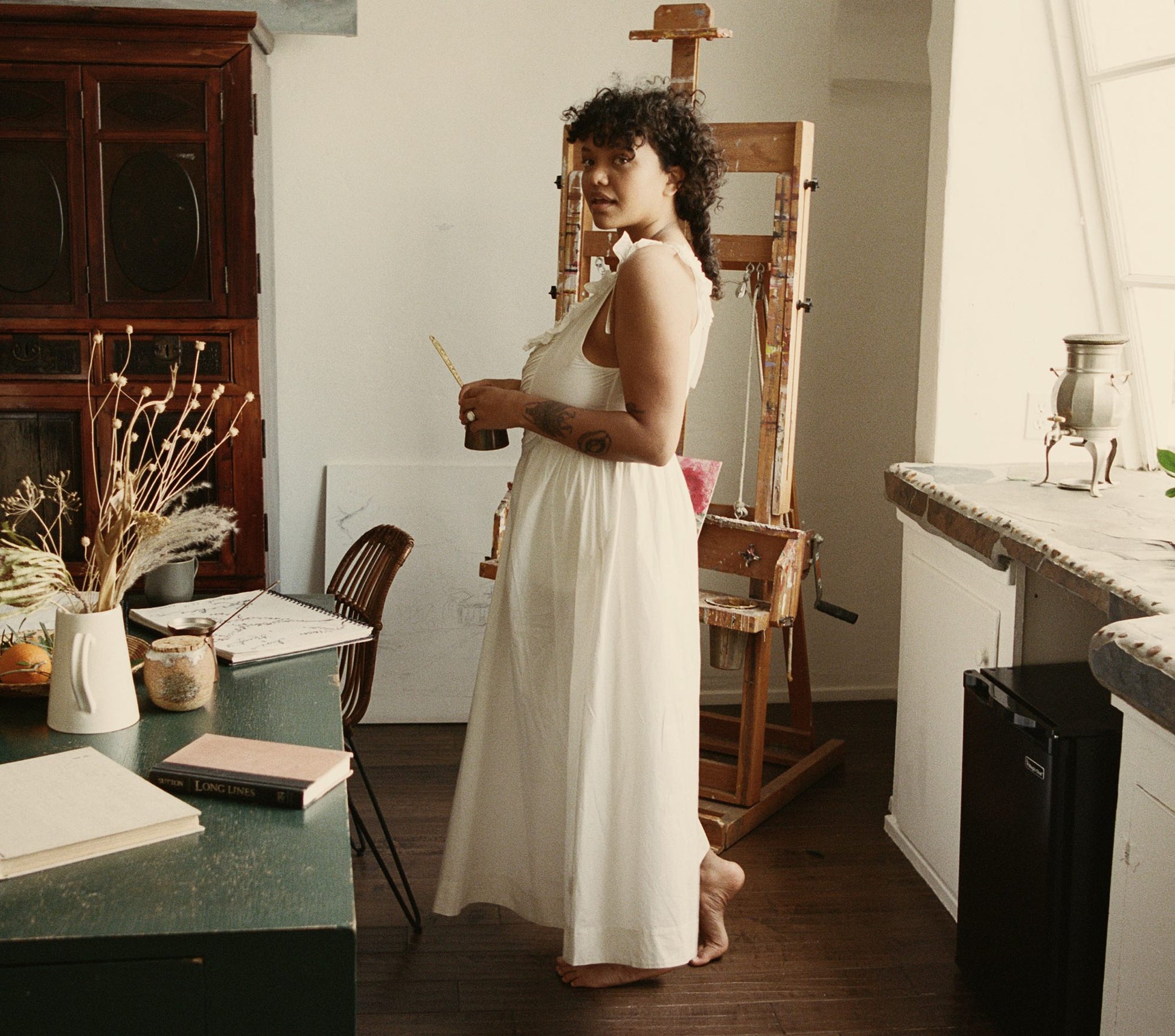 HMD -- MYRTILLE DRESS -- SALT view 2
