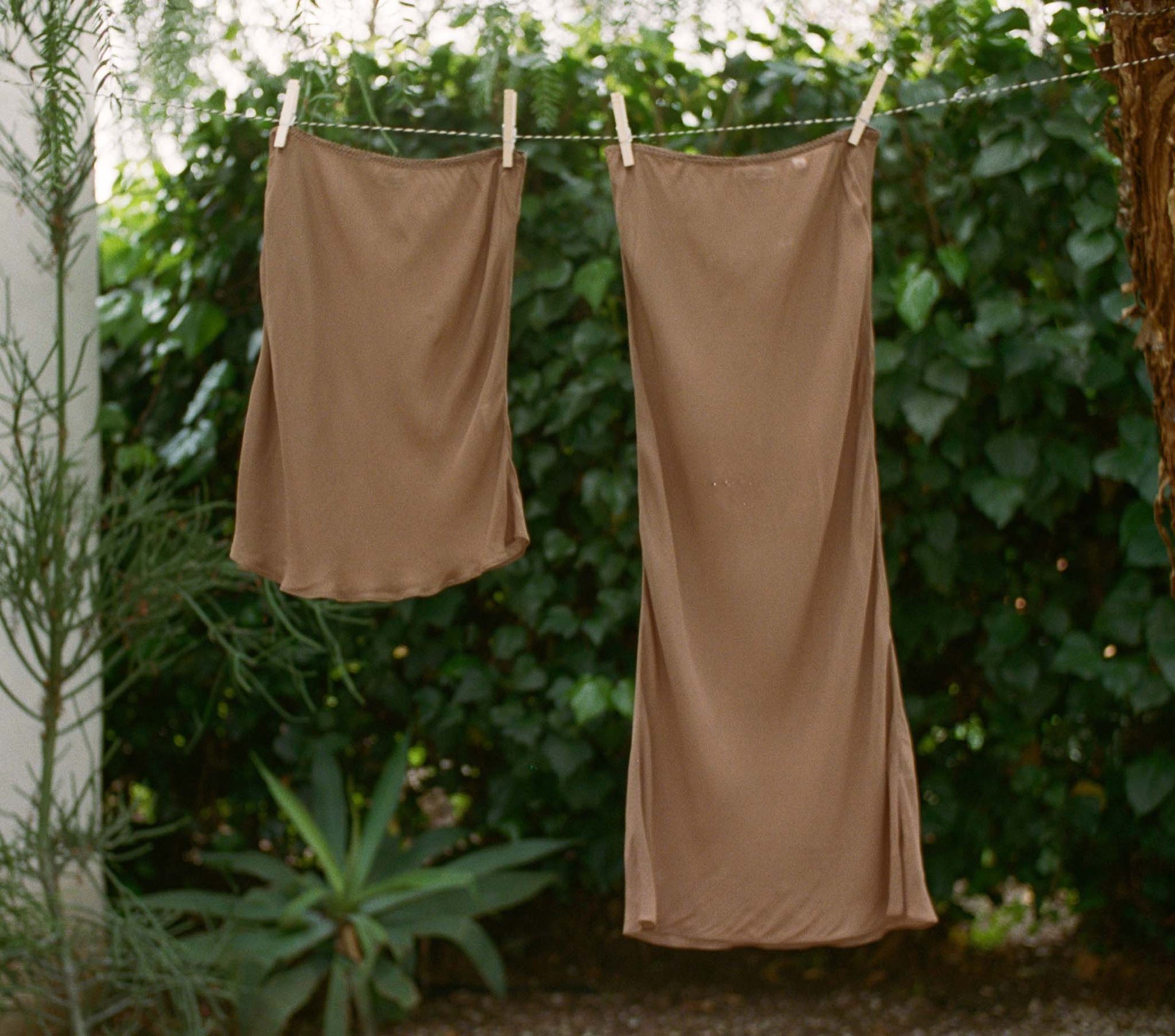 MINI SKIRT SLIP -- CAROB view 2
