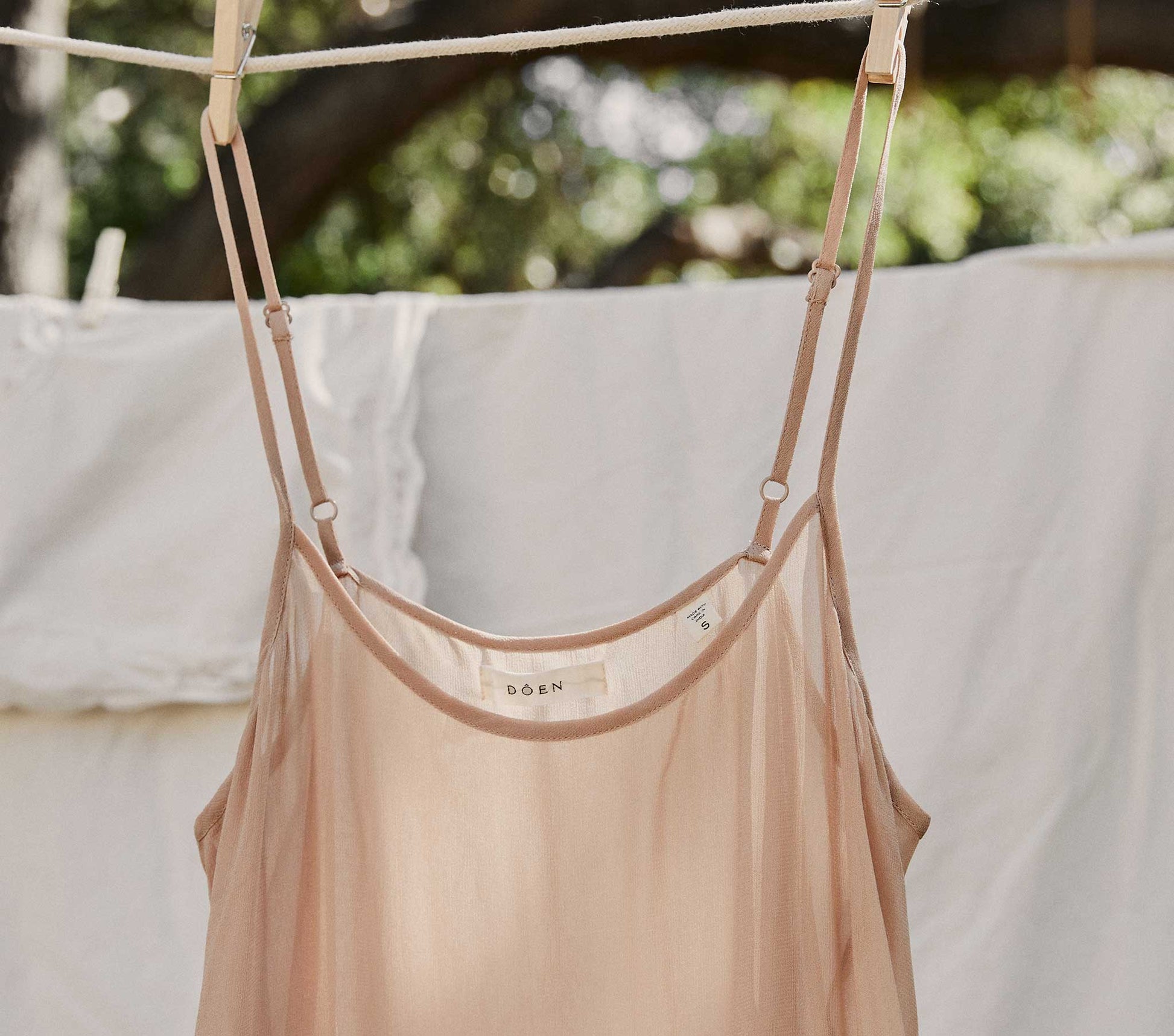SHORT SCOOP NECK SLIP -- CONCH view 2

