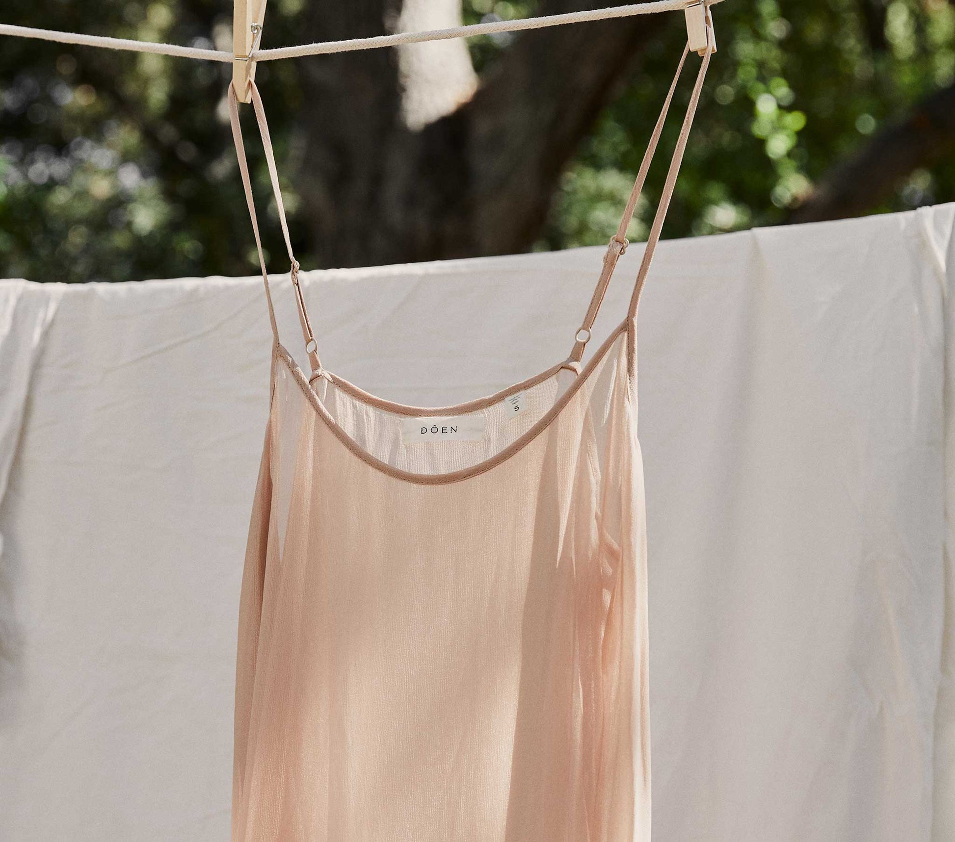 LONG SCOOP NECK SLIP -- CONCH view 2
