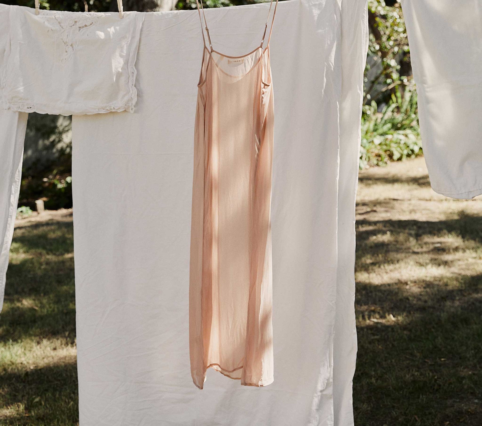 LONG SCOOP NECK SLIP -- CONCH view 3
