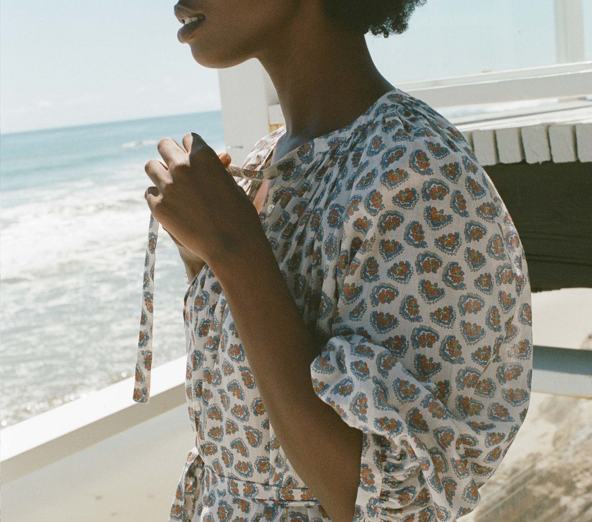 HMD -- JOHANNA DRESS -- SEA SALT BEDFORD PAISLEY view 3
